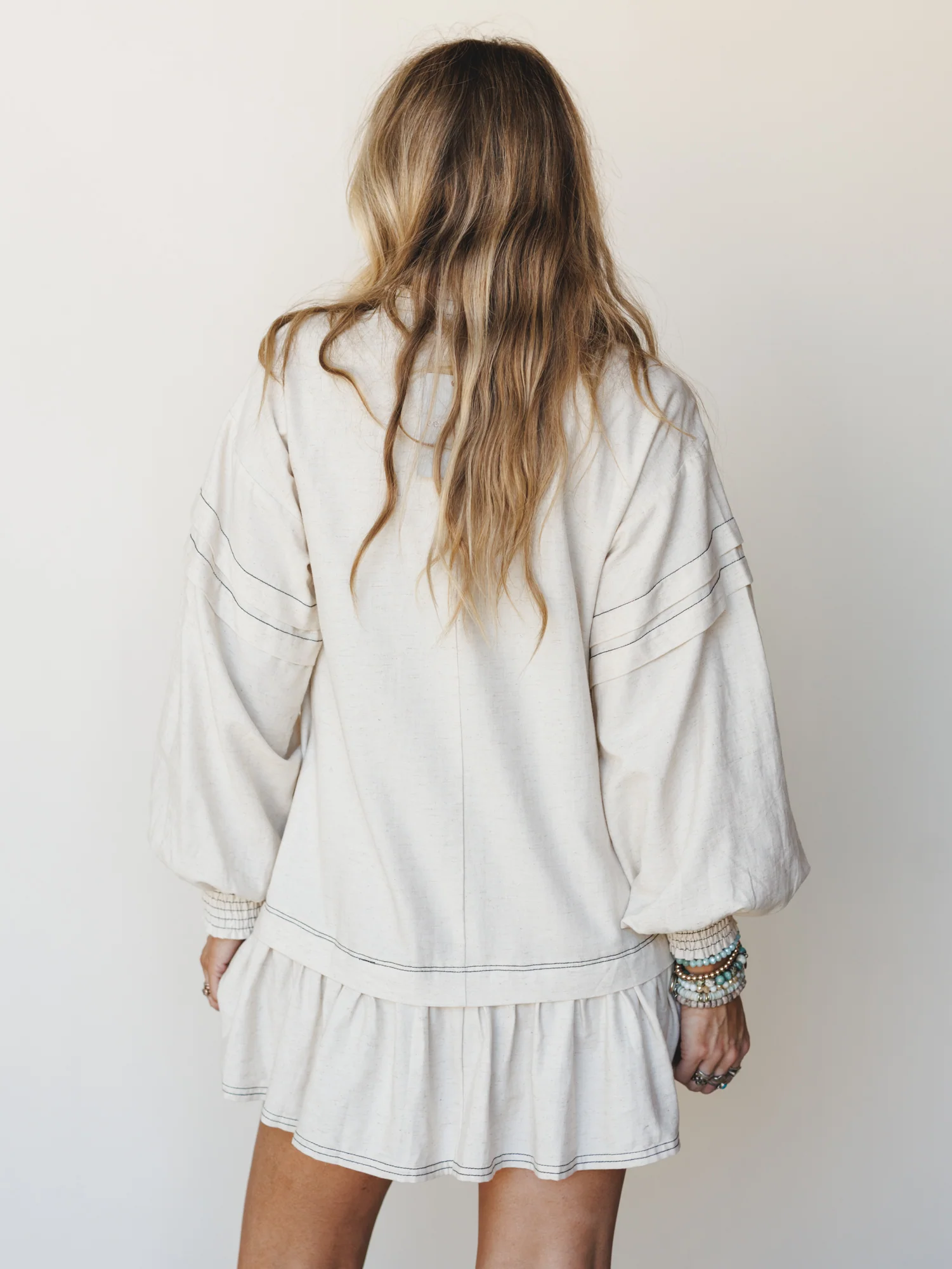 Goldie Dune Dress - Oatmeal - Image 5