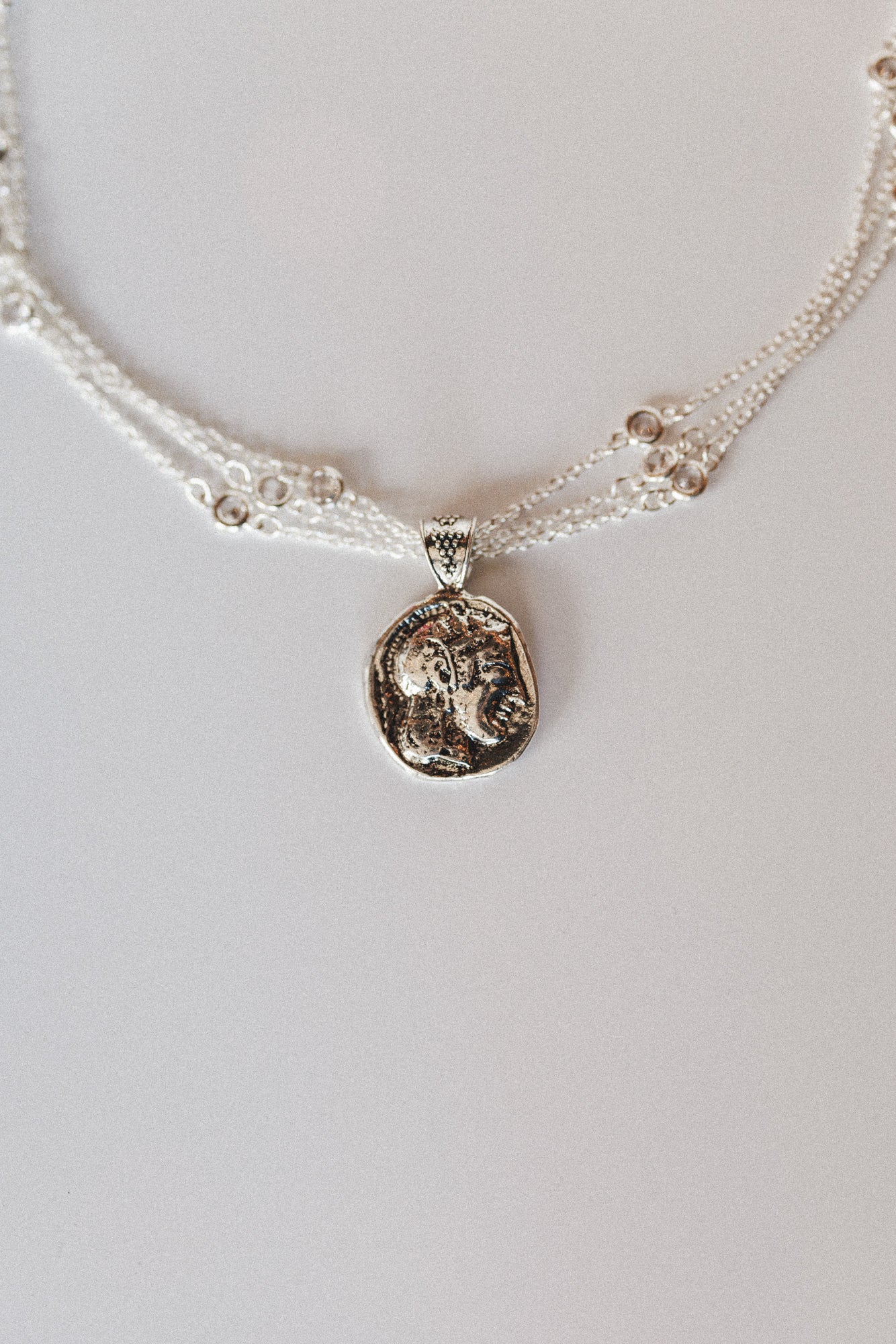 Goodluck Charm Necklace - Silver - Image 4