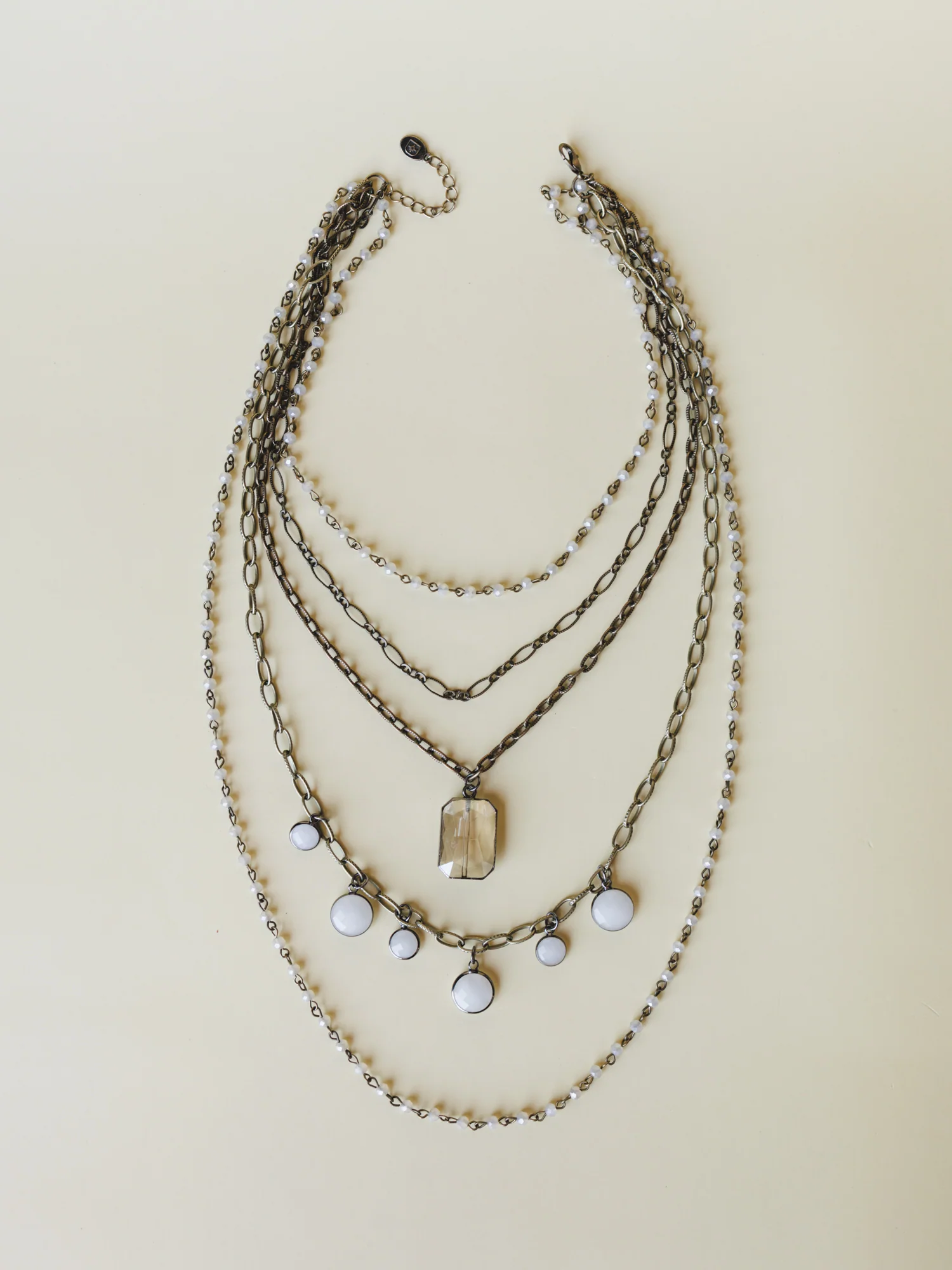 Grace Layered Necklace - Bronze - Image 2