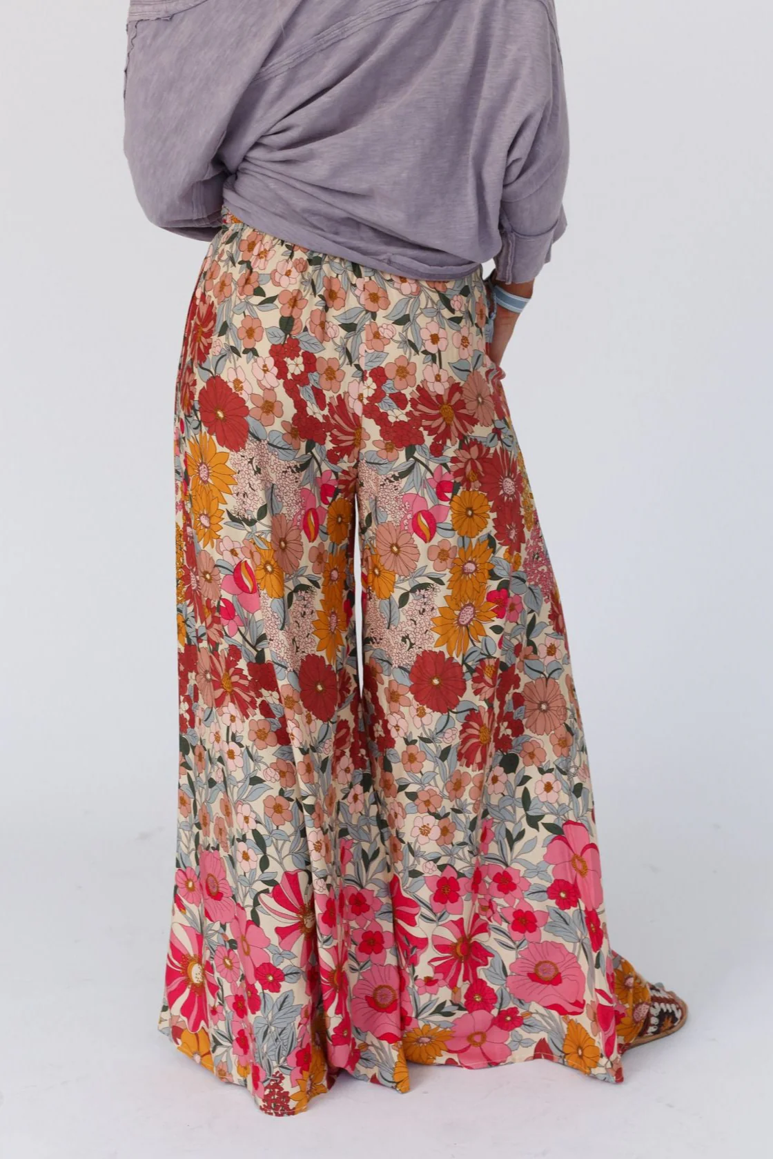 Groovy Gardens Wide Leg Pant - Pink - Image 6