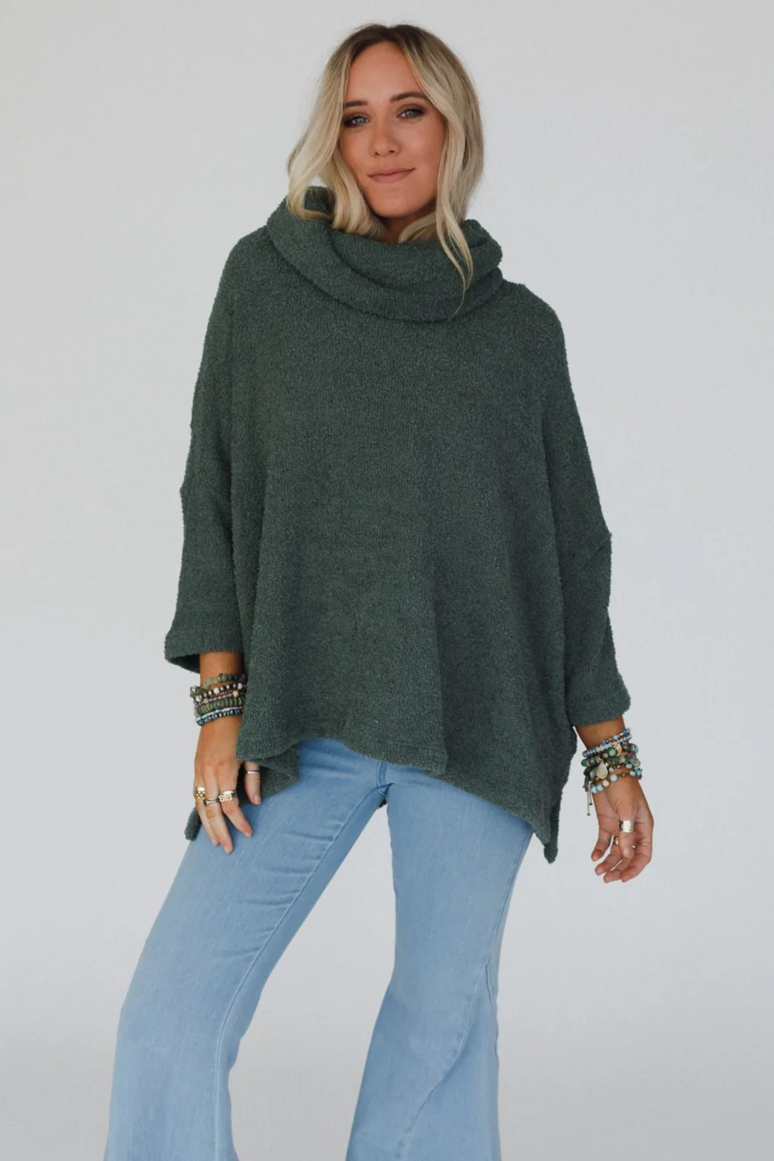The Nest Hartlie Sweater Top - Basil