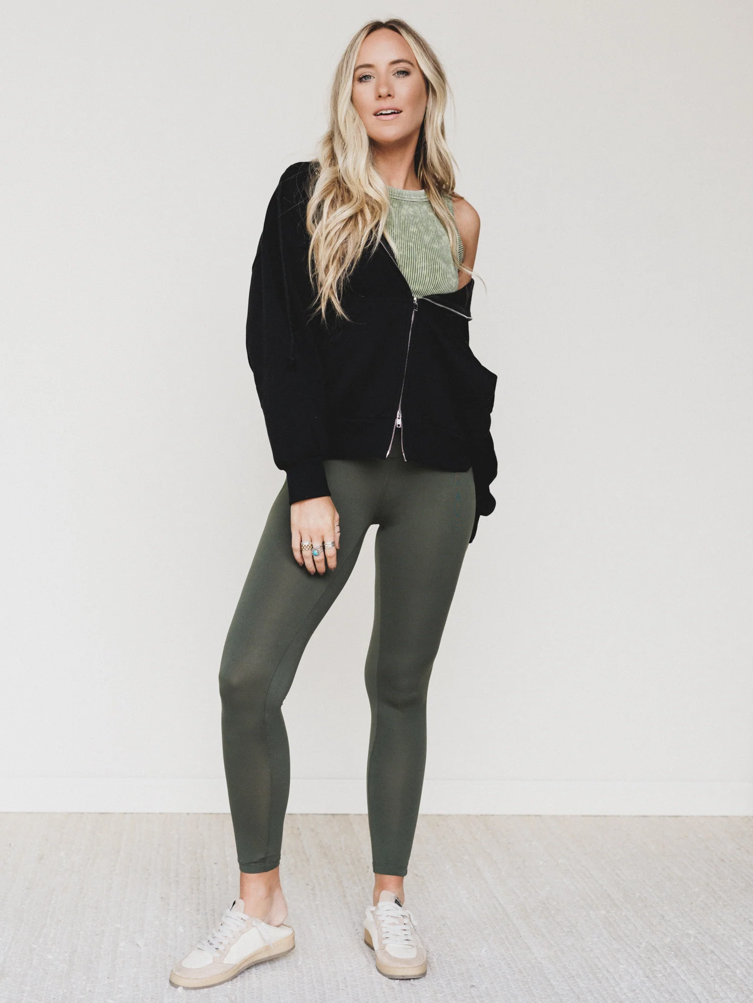 Harvest Spirit Leggings - Dark Olive - Image 4