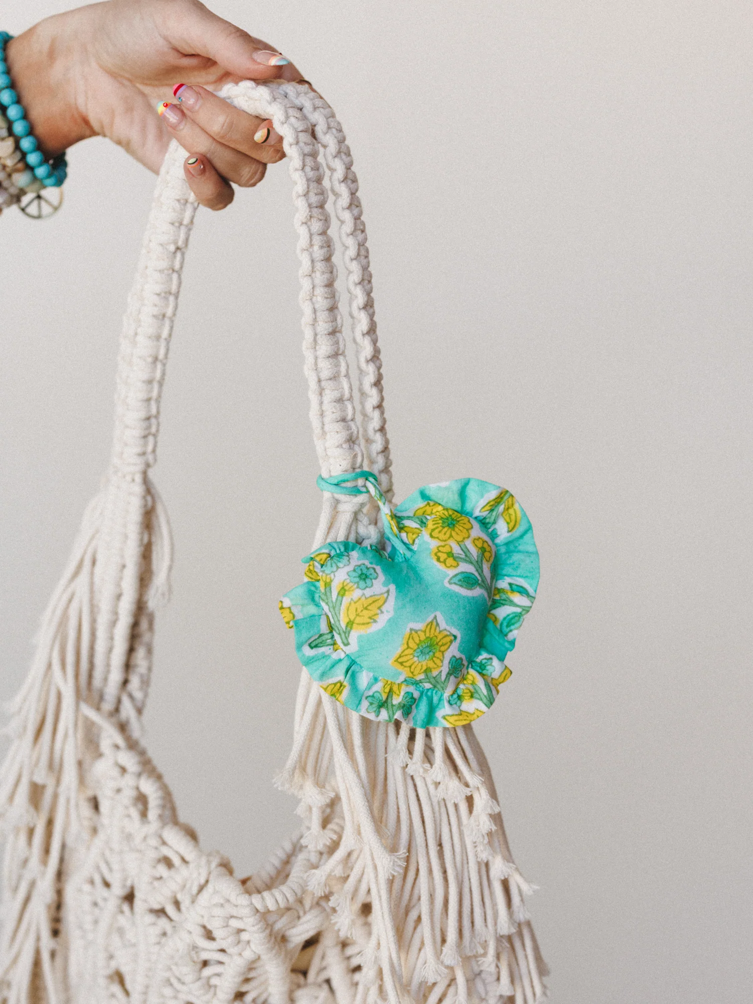 Heart of Love Bag Charm - Mint - Image 2
