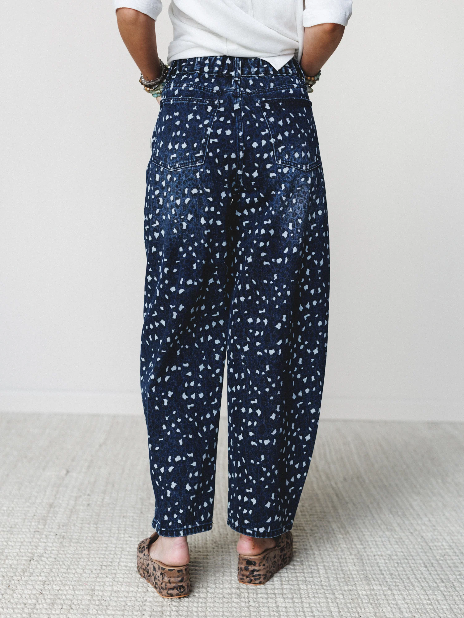 Heart of the Wild Jeans - Navy Leopard - Image 5