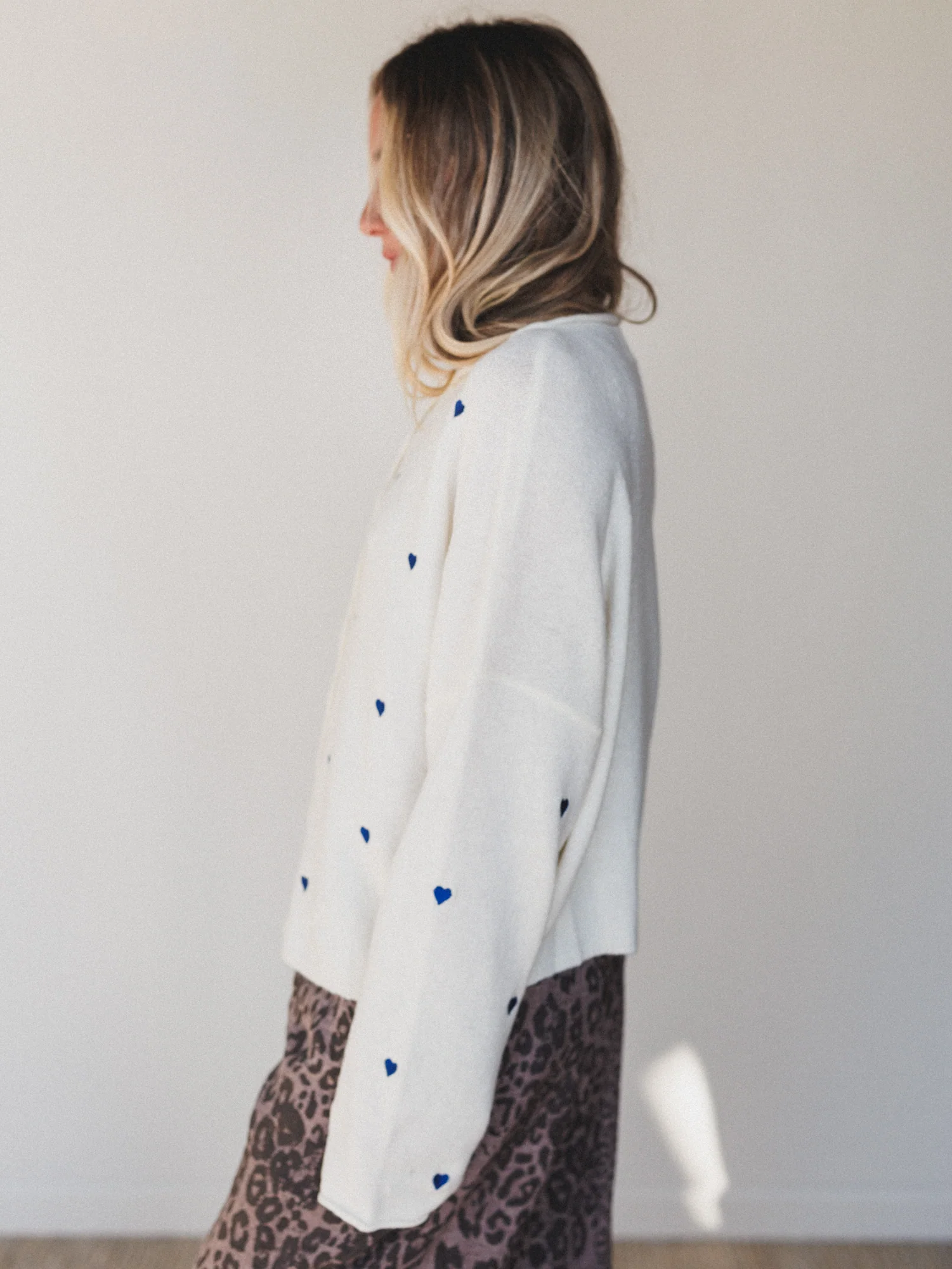 Heart On You Cardigan - Ivory - Image 4