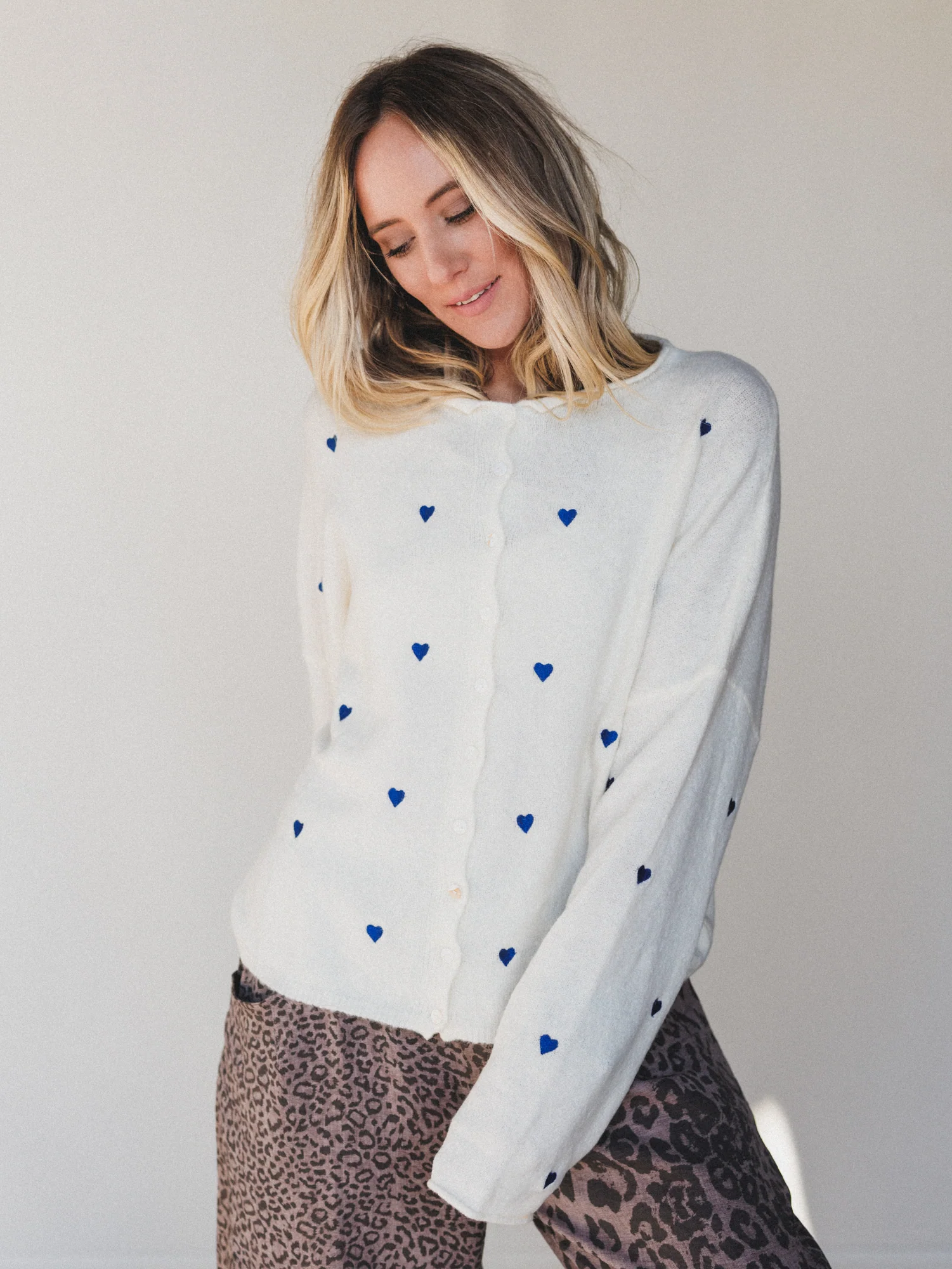Heart On You Cardigan - Ivory - Image 7
