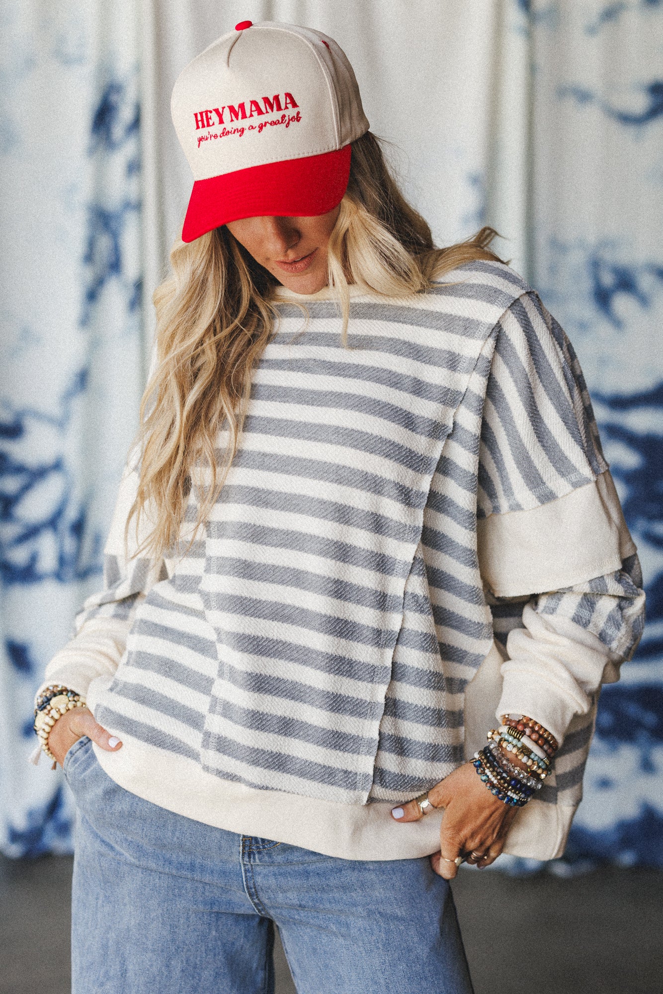 Hey Mama Hat - Red - Image 4