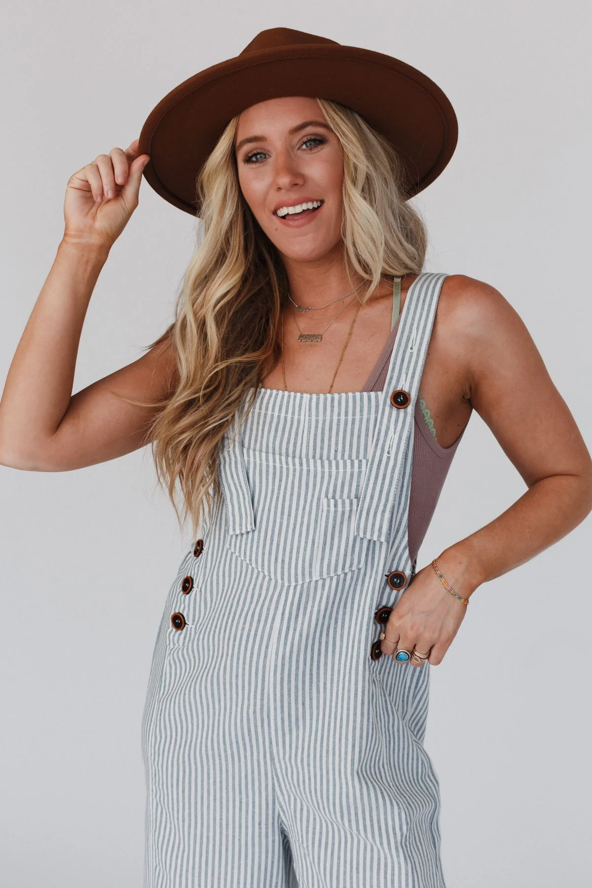 High Hopes Denim Overalls - Denim Stripe - Image 7
