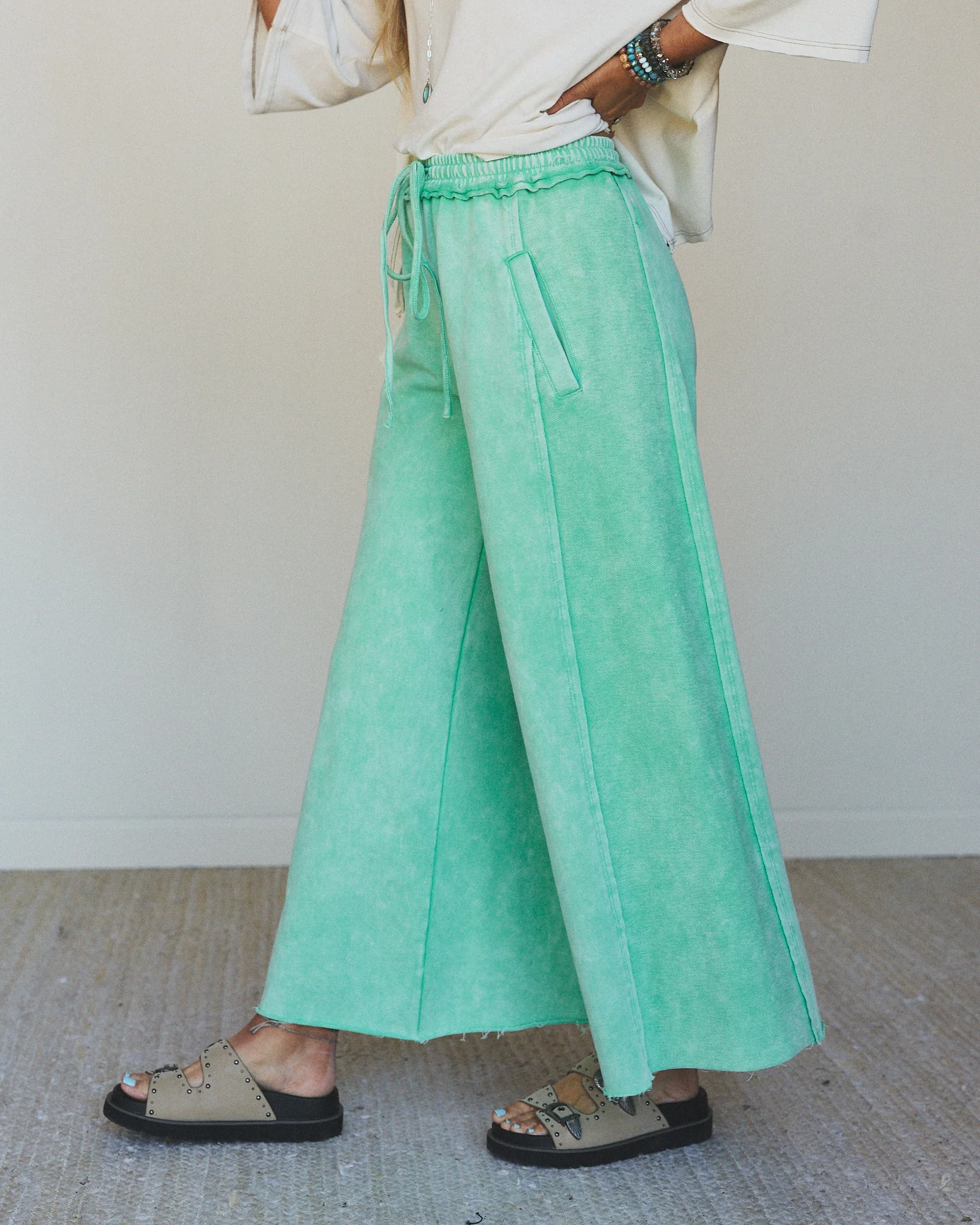 Hit the Mark Pants - Teal - Image 2