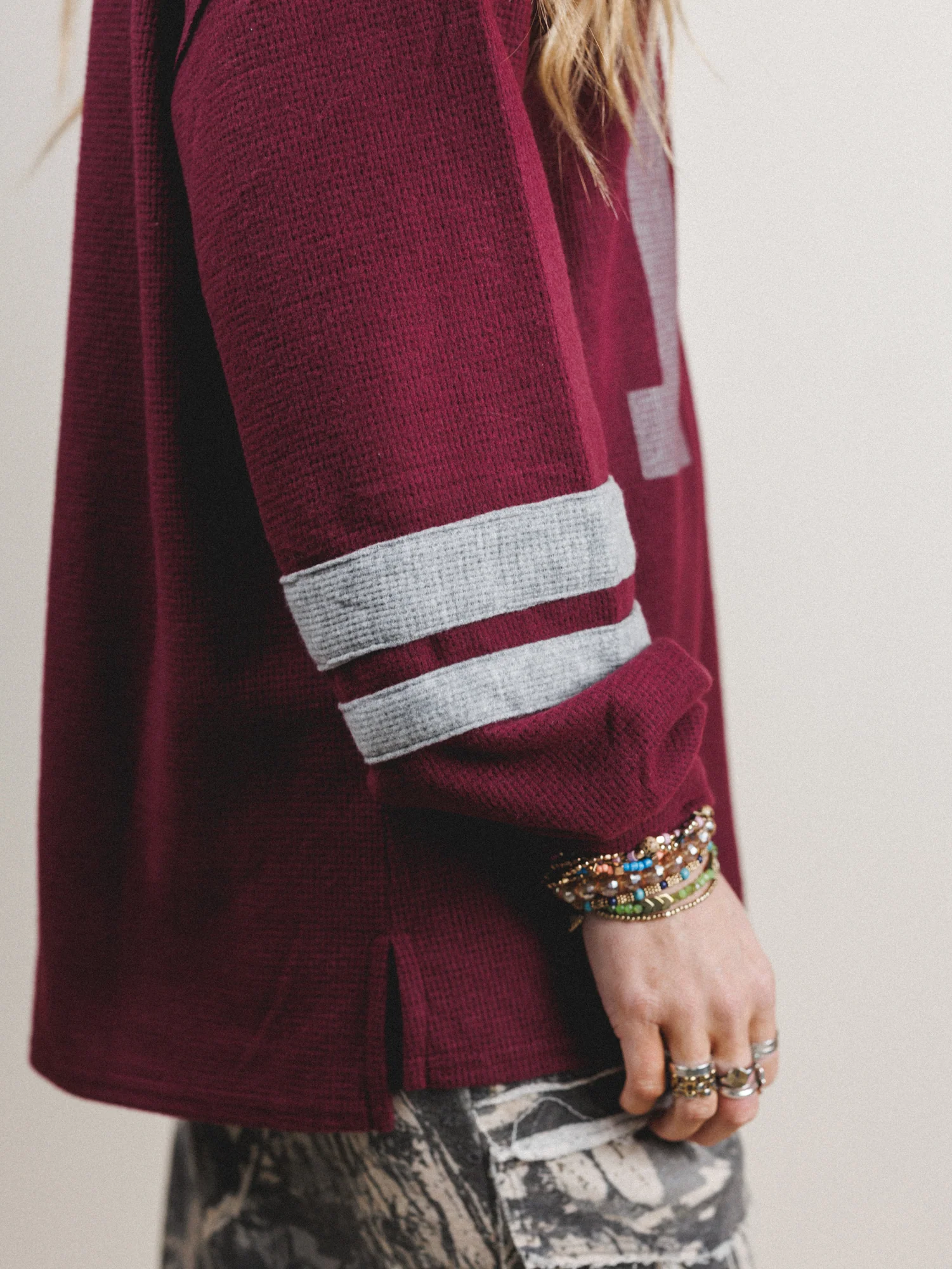 Home Team Long Sleeve Top - Burgundy - Image 4