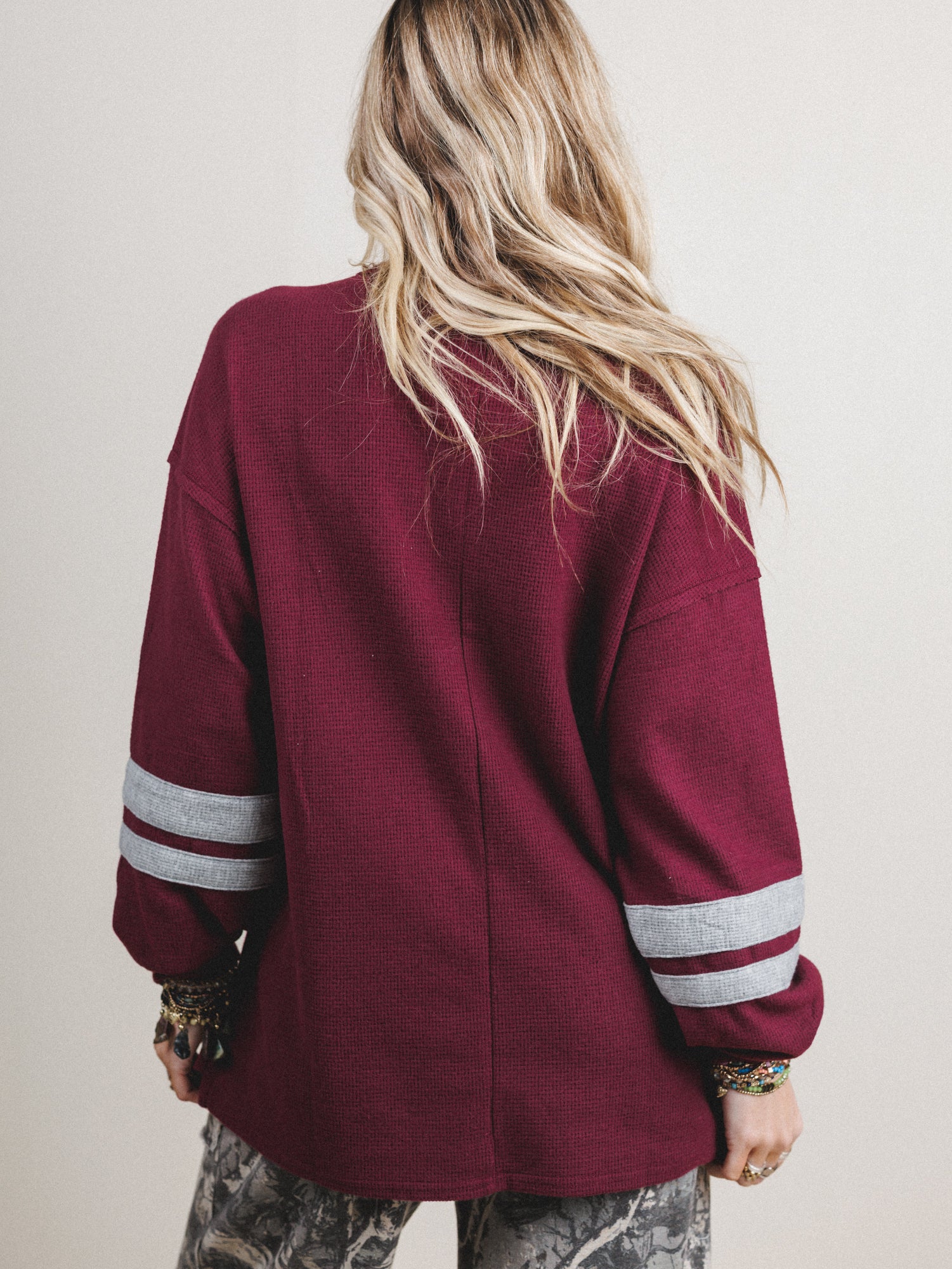 Home Team Long Sleeve Top - Burgundy - Image 6