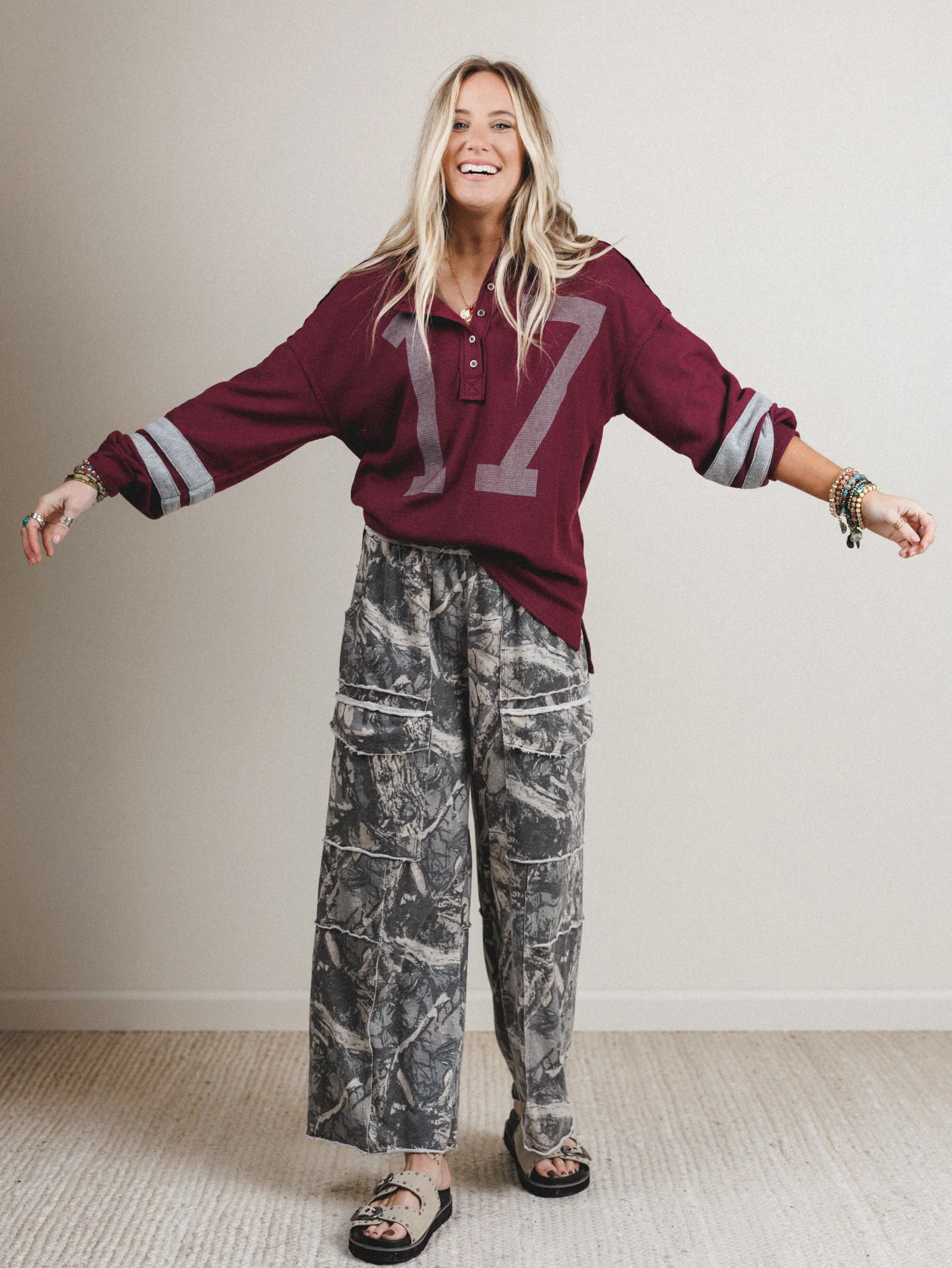 Home Team Long Sleeve Top - Burgundy - Image 7