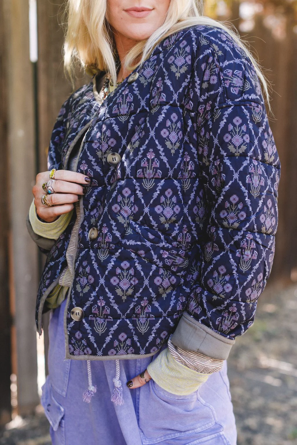 Homestead Hug Floral Jacket - Blue - Image 3
