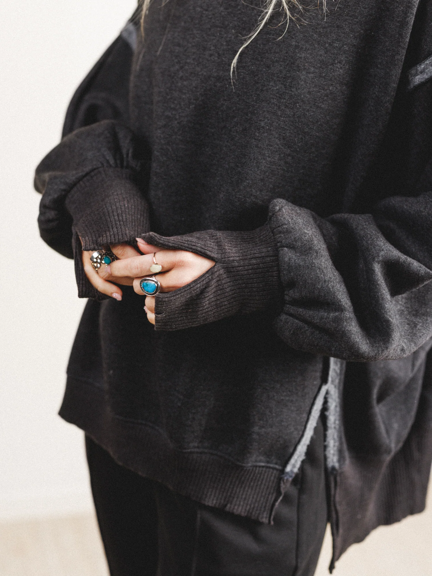 Honey Cloud Sweatshirt - Black - Image 3