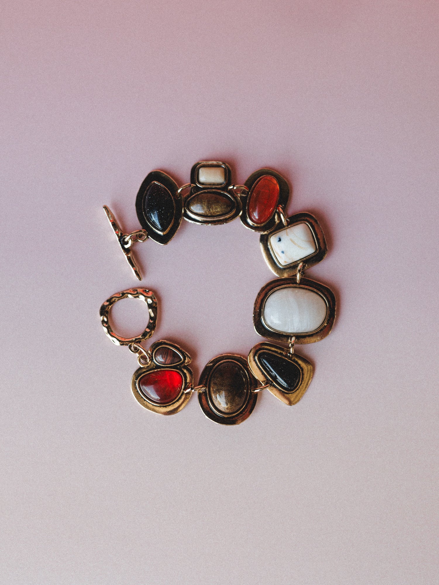 Honey Stone Bracelet - Brown Multi - Image 3