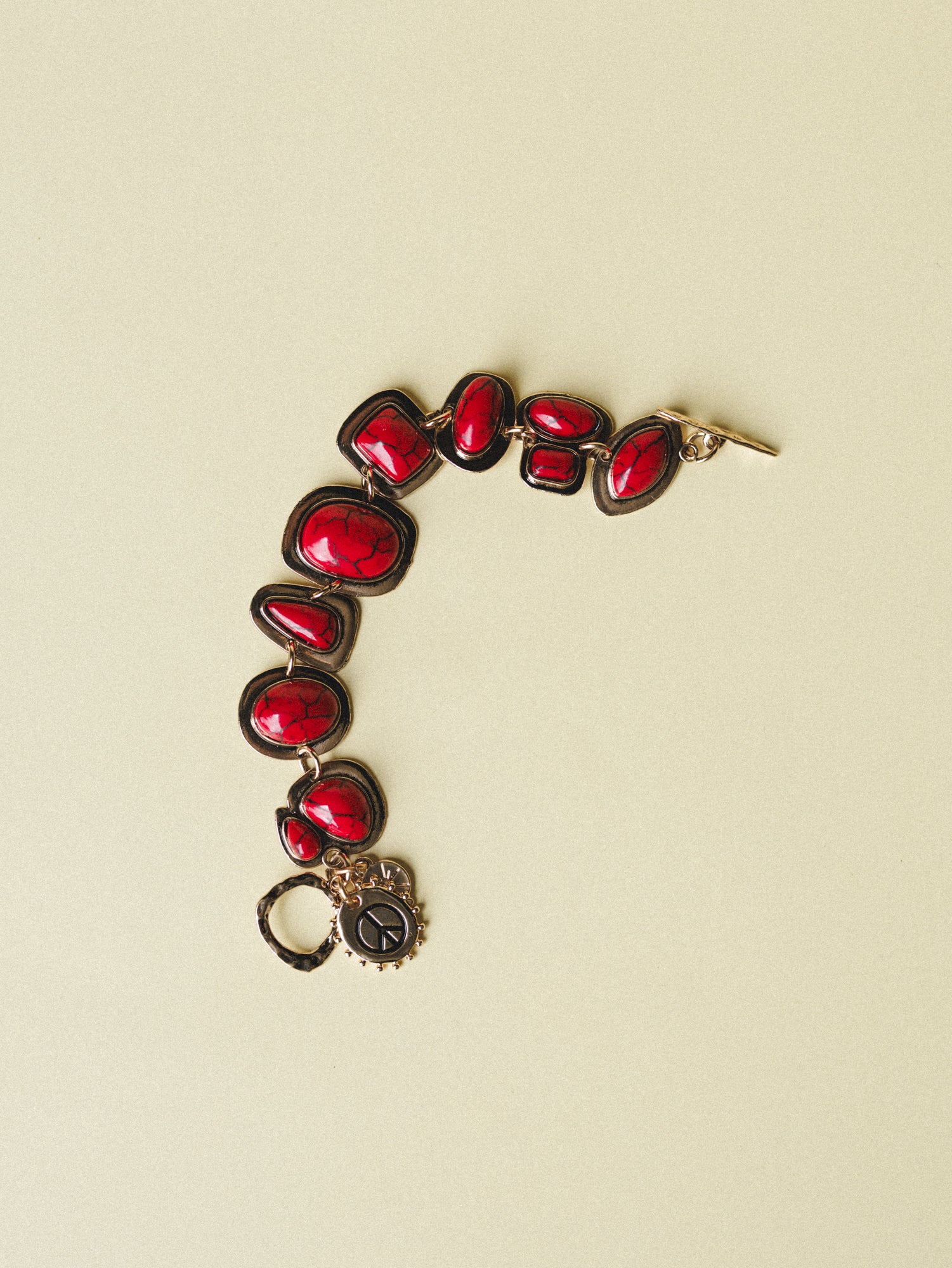 Honey Stone Bracelet - Red - Image 6