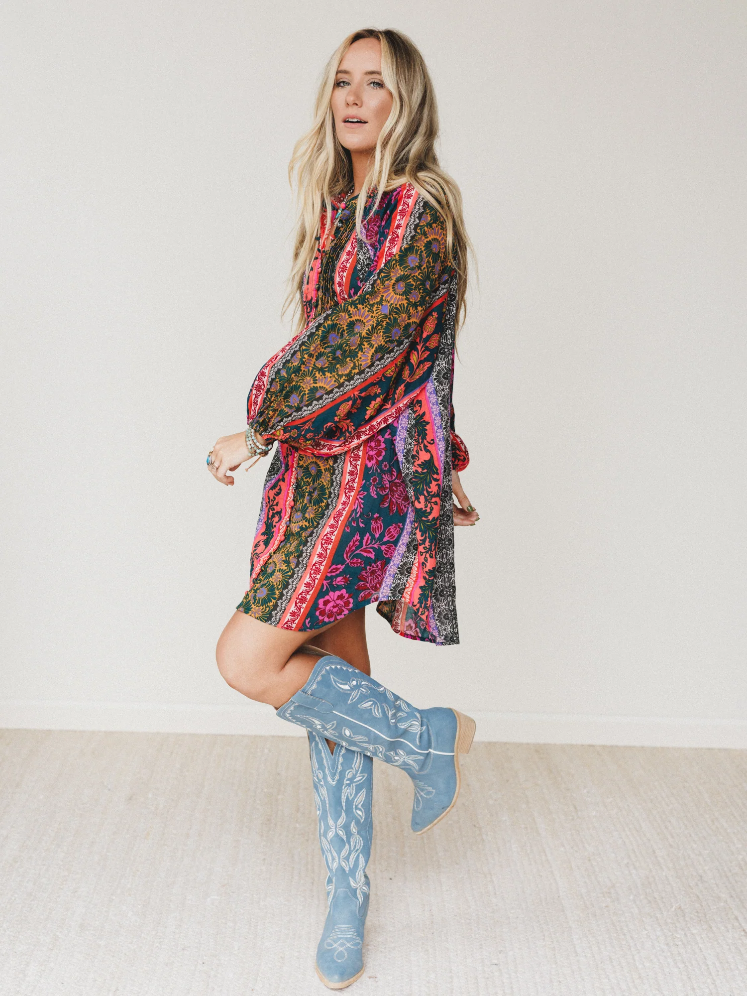 Horizon Haze Dress - Navy - Image 4