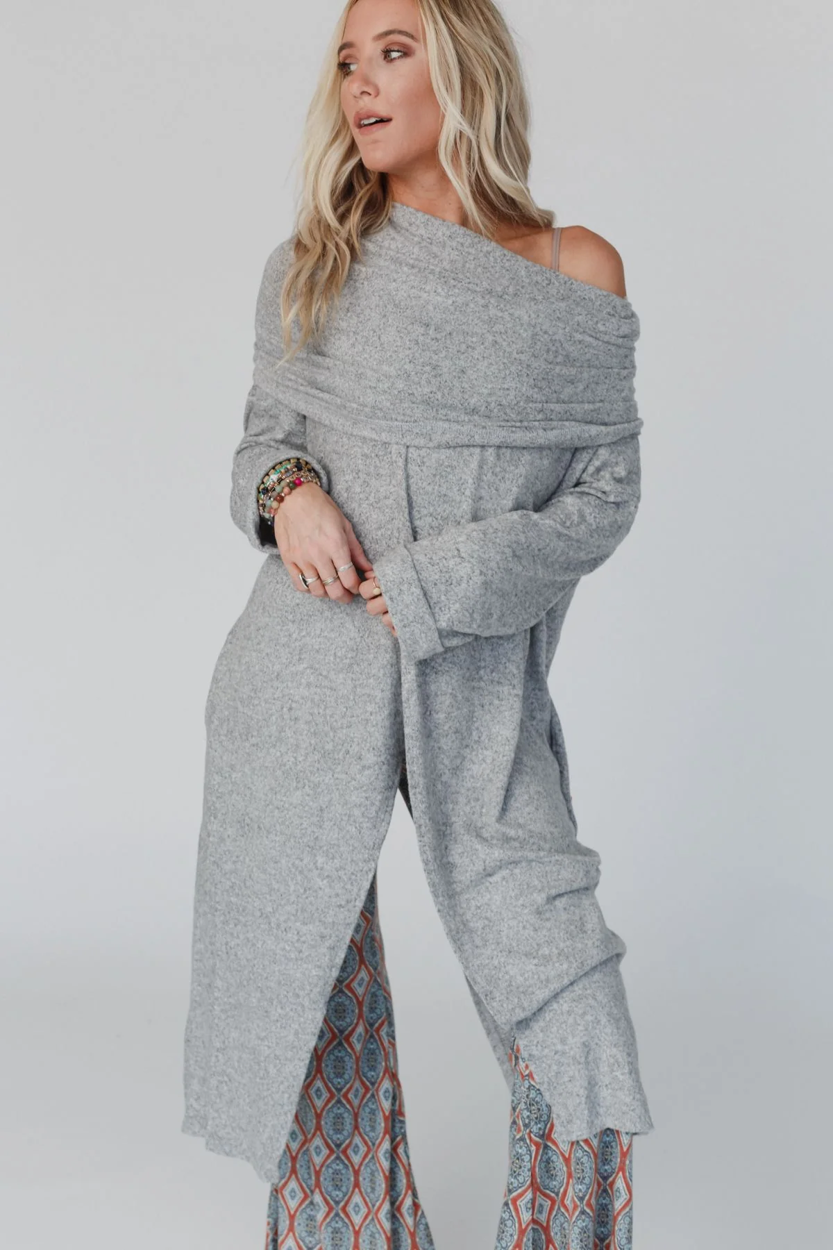 In Your Dreams Maxi Cardigan - Heather Gray - Image 12