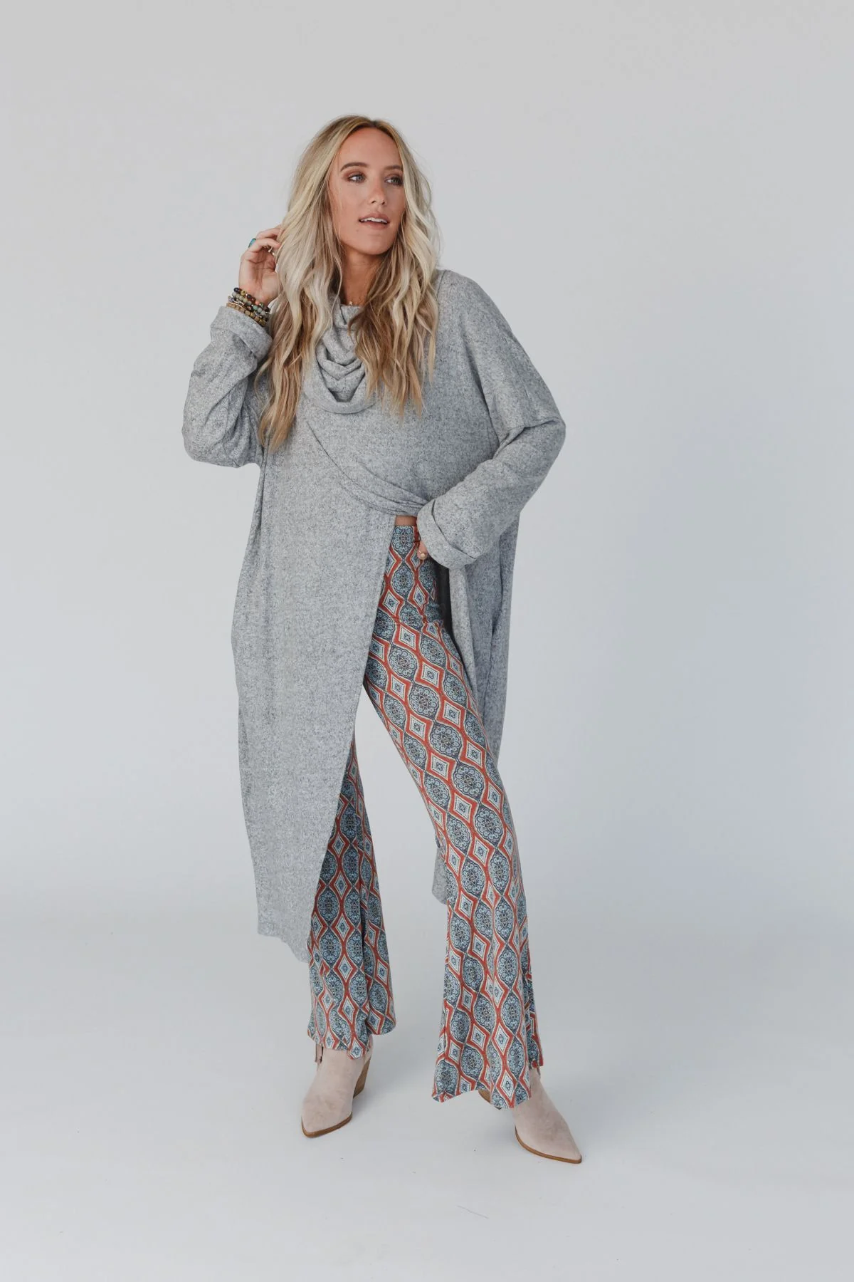 In Your Dreams Maxi Cardigan - Heather Gray - Image 4