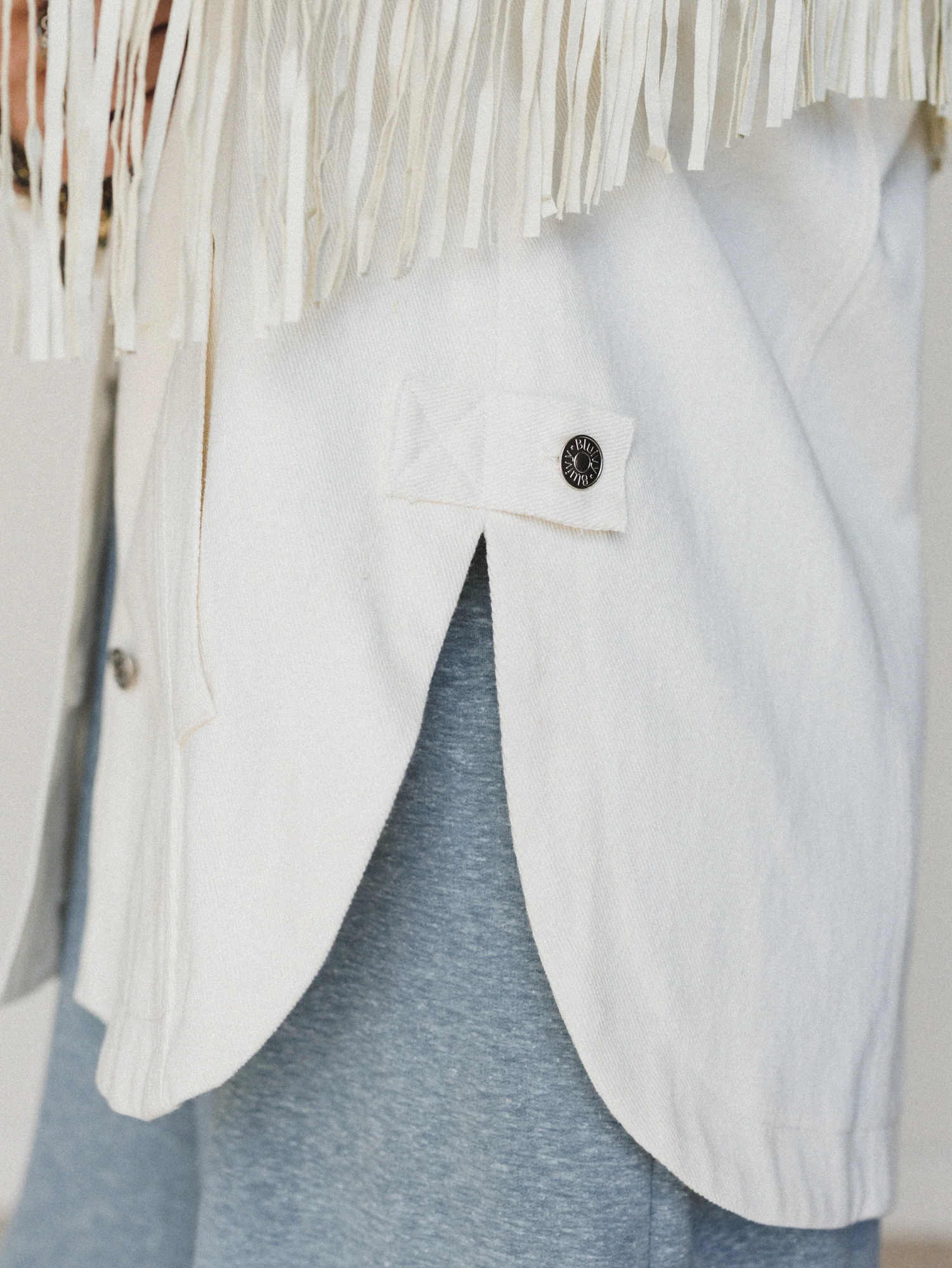 Jackson Hole Button Down Jacket - White - Image 4