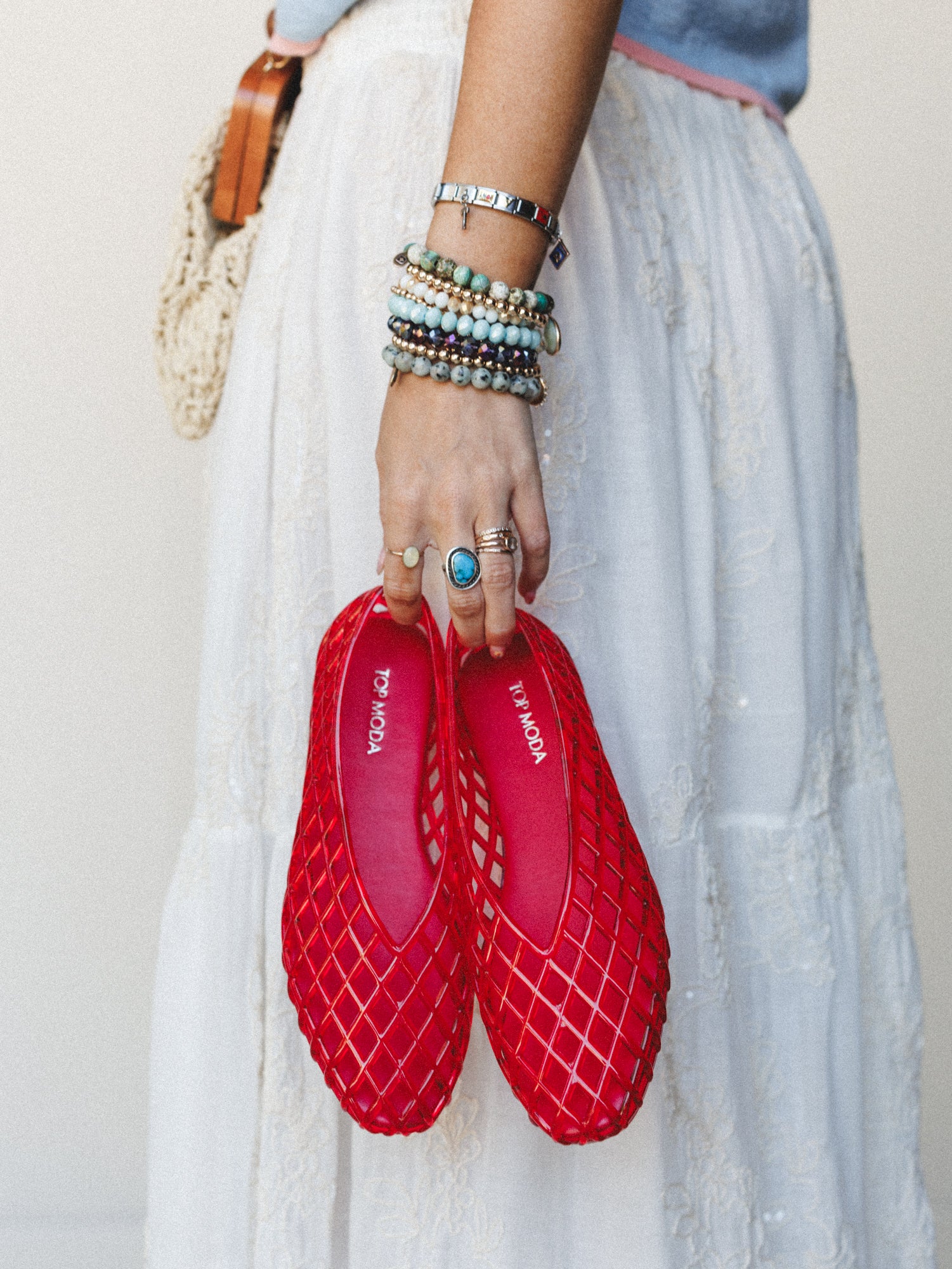 Jelly Ballet Flats - Red