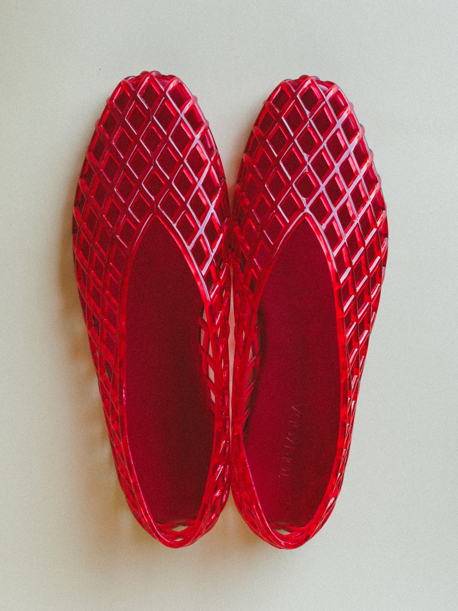 Jelly Ballet Flats - Red - Image 2
