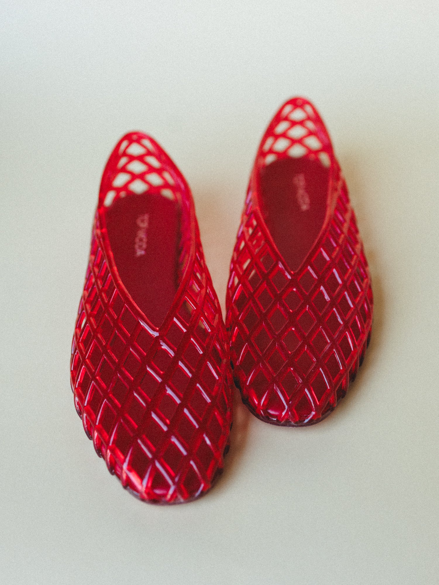 Jelly Ballet Flats - Red - Image 5