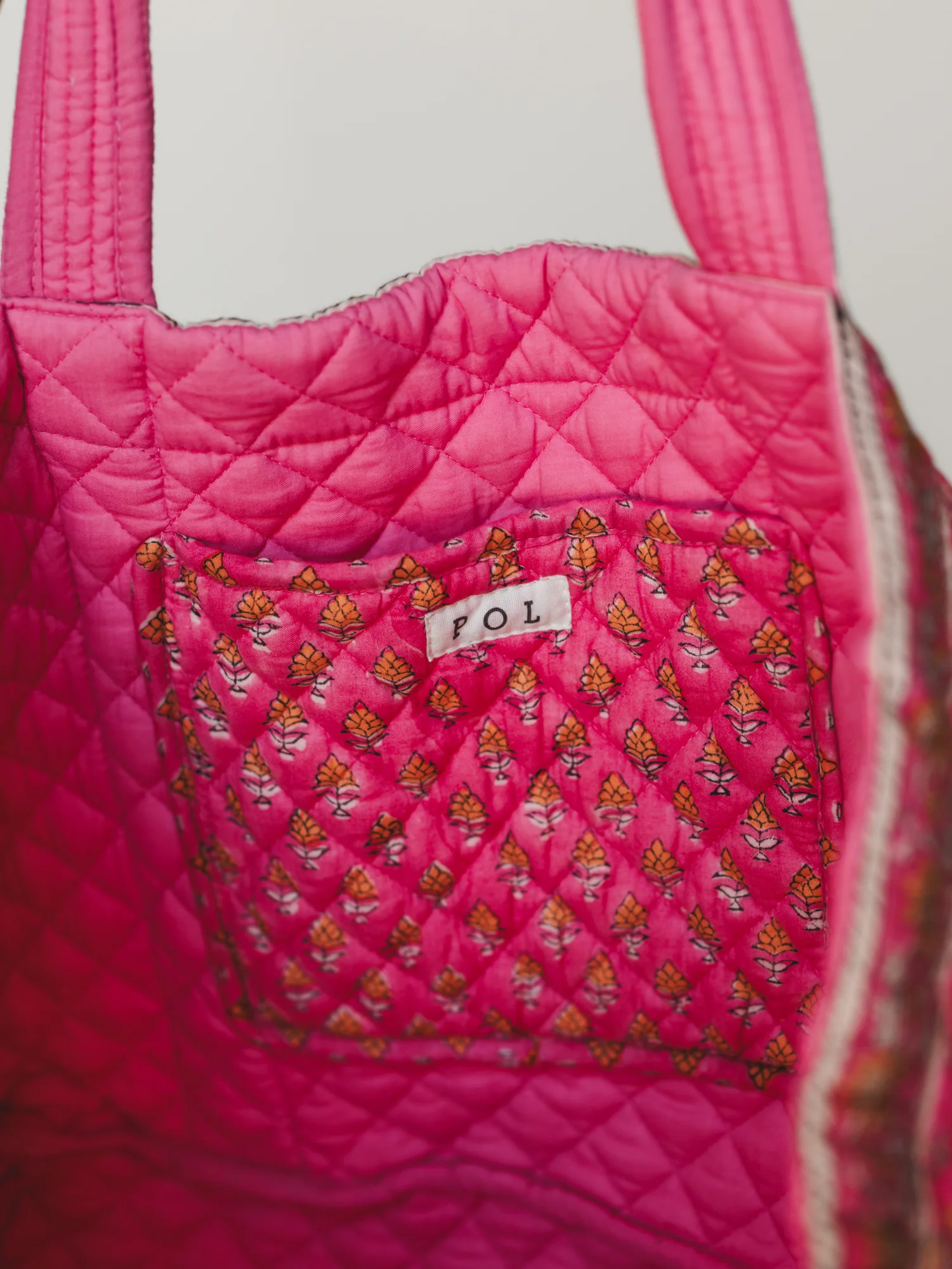 Jolie Everything Fits Tote - Pink Yellow - Image 3