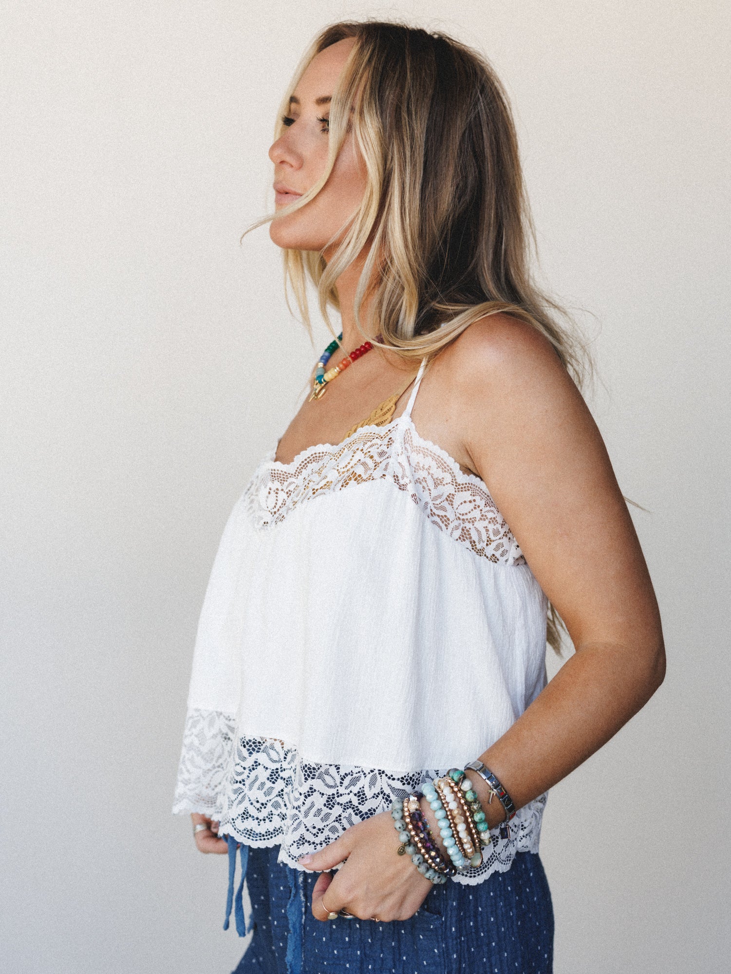 Joy to Come Cami
 - White - Image 2