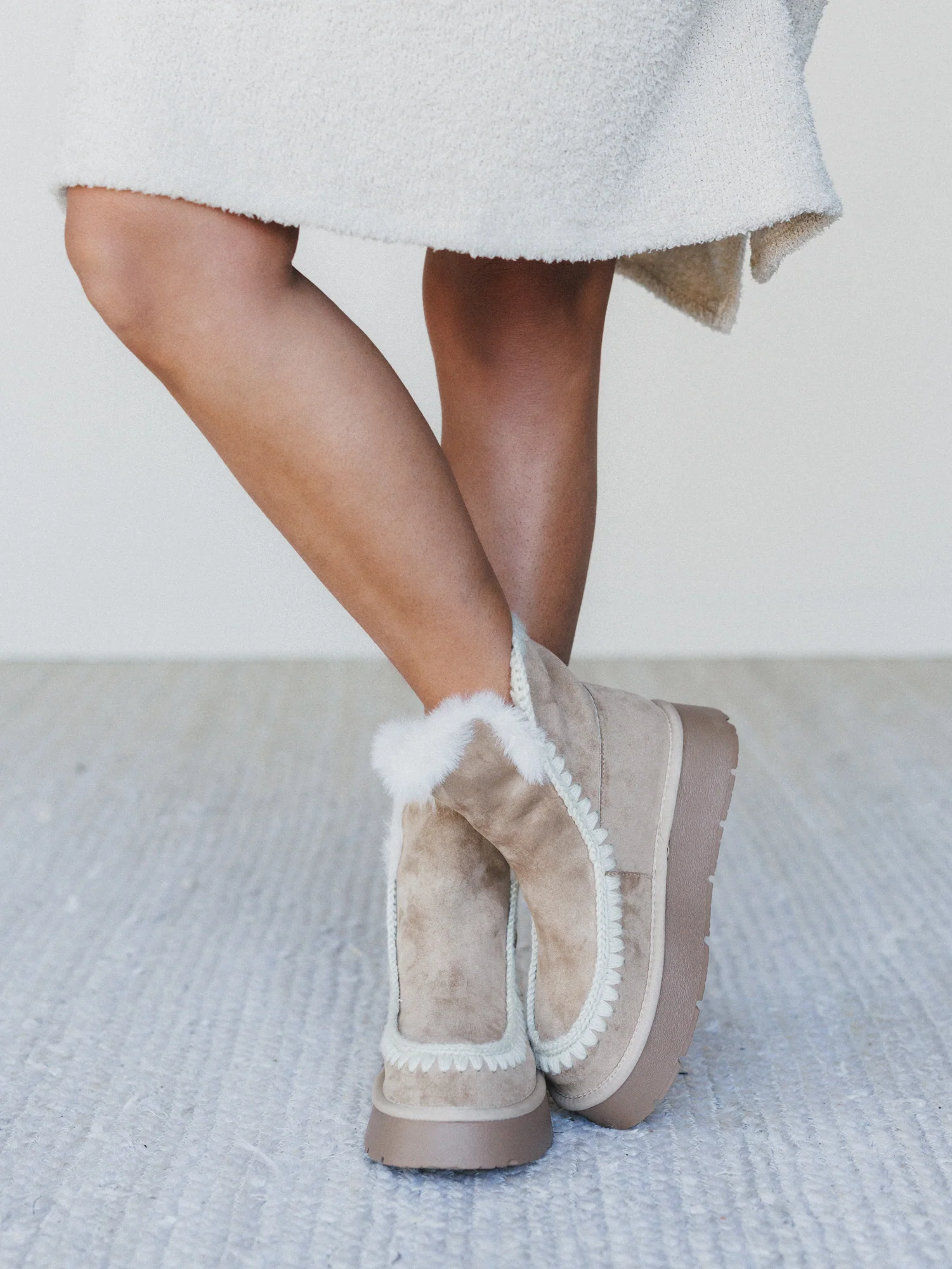 Joyce Platform Boots - Almond - Image 2