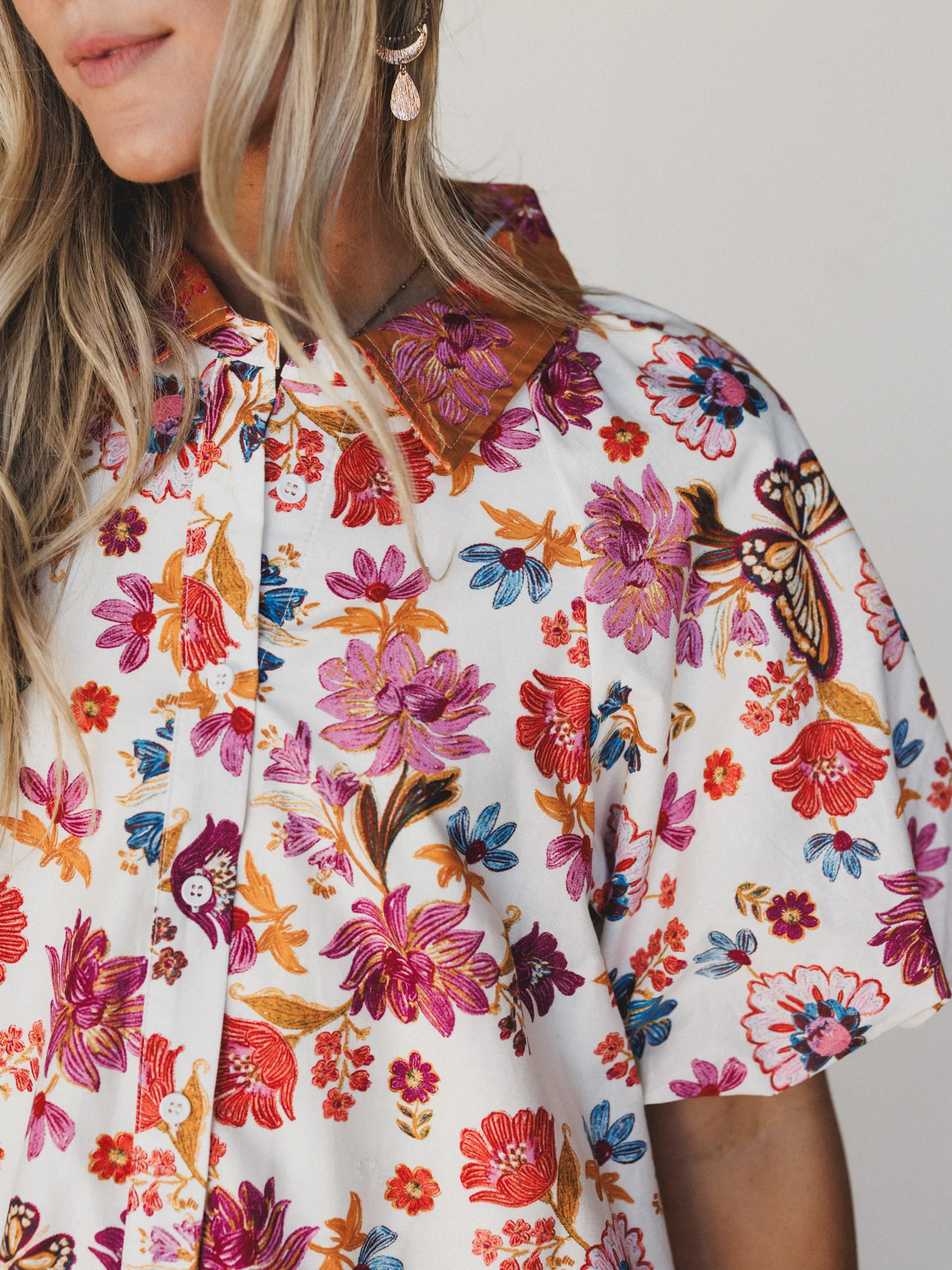 Julie Floral Dress - Ivory - Image 3