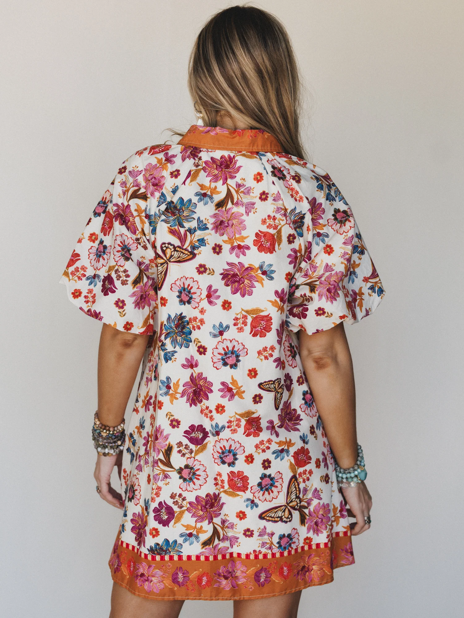 Julie Floral Dress - Ivory - Image 5
