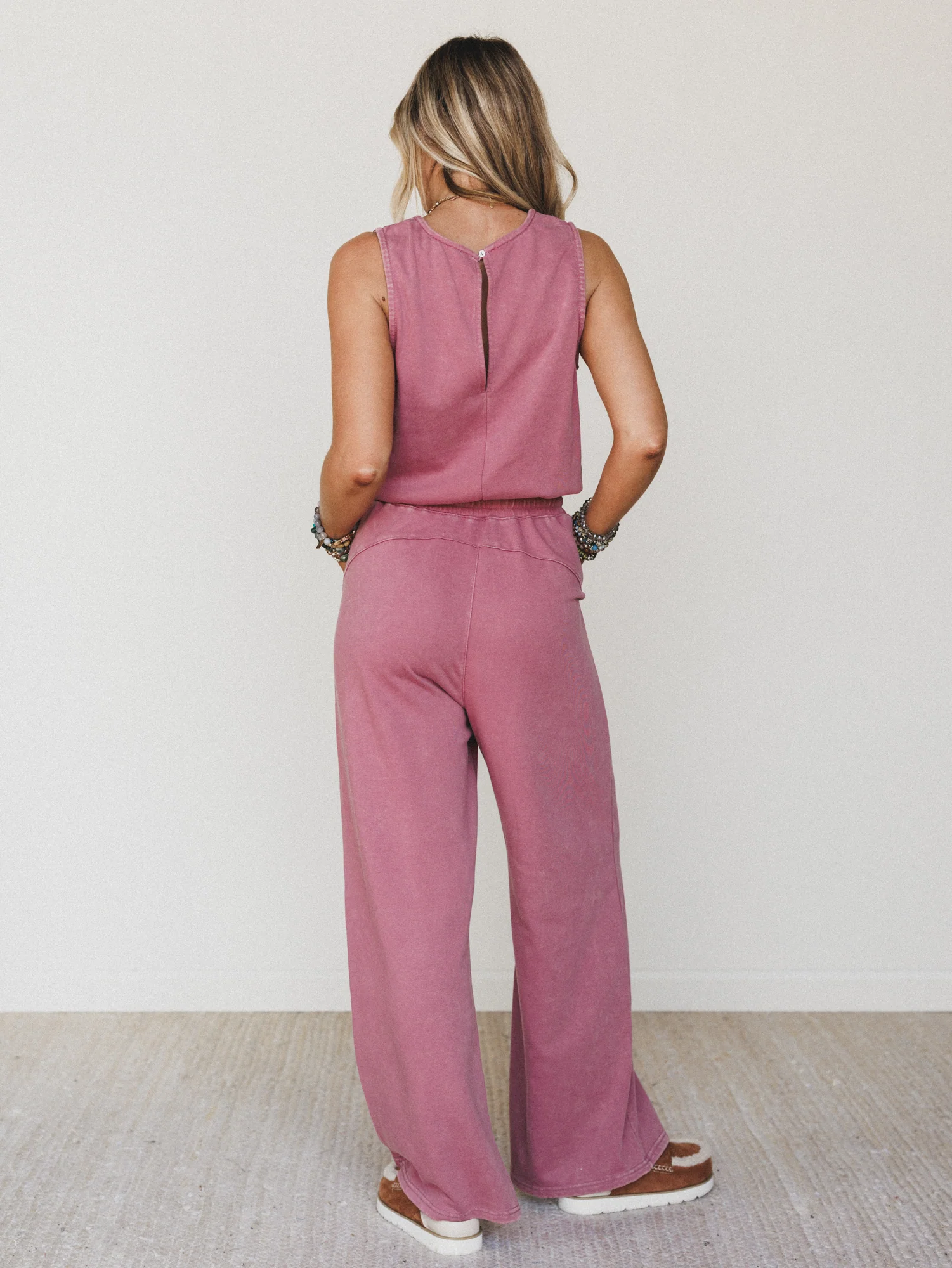 June Moon Jumpsuit - Raspberry - Image 4