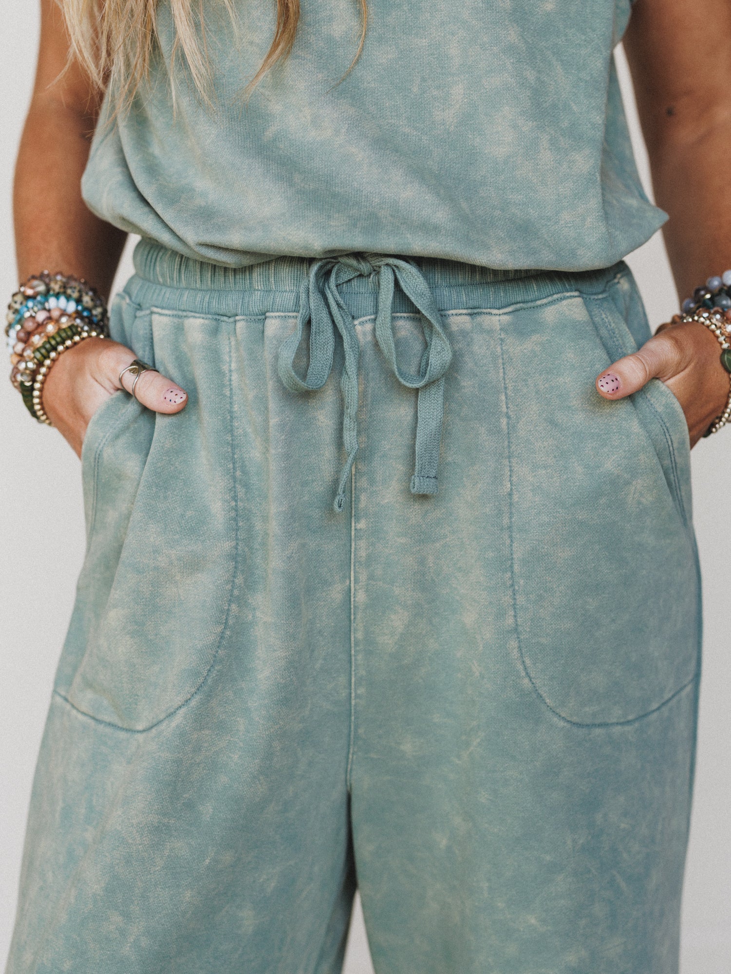 June Moon Jumpsuit - Sage - Image 3