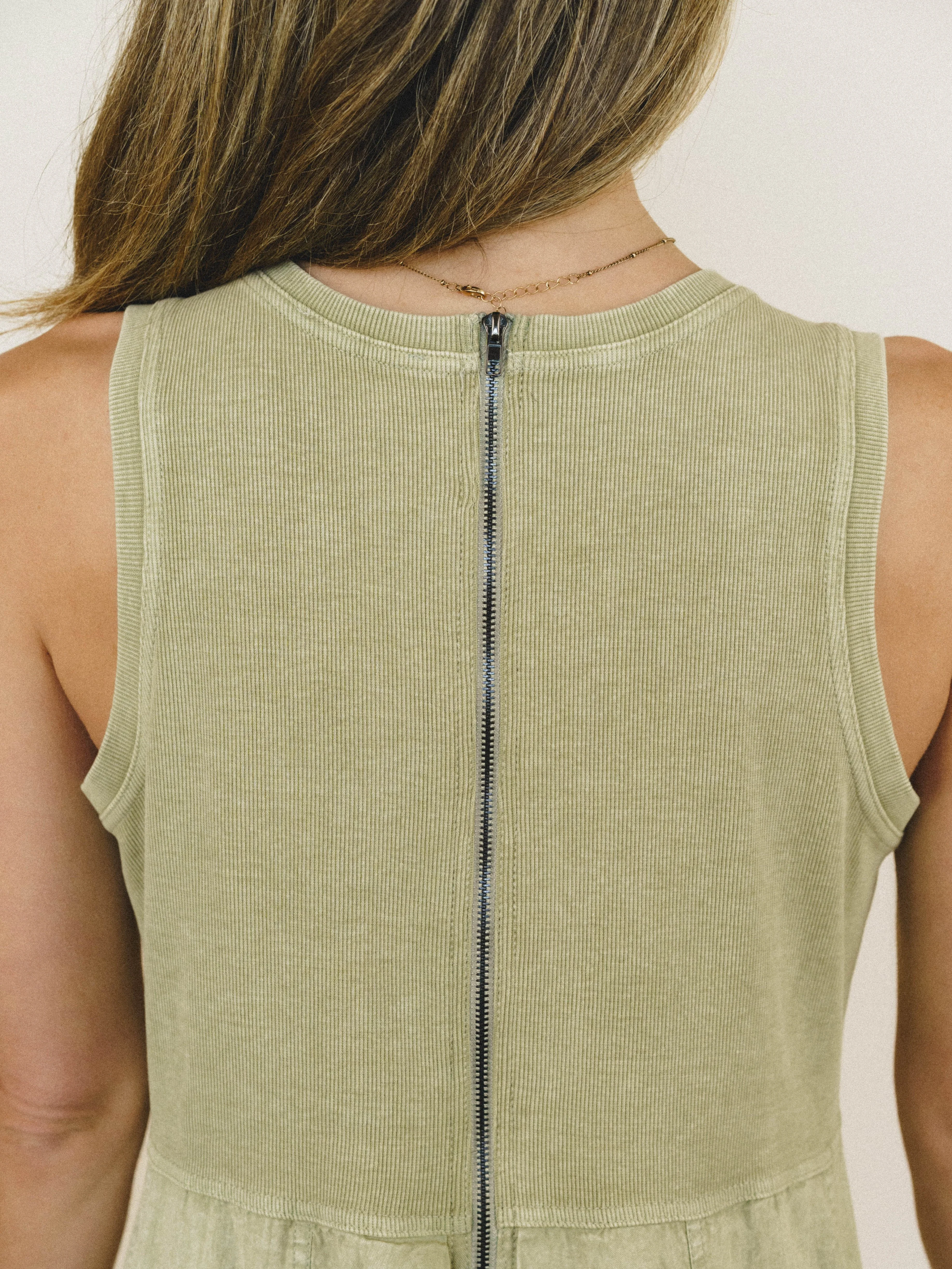 Jungle Beat Cargo Maxi Dress - Sage - Image 3