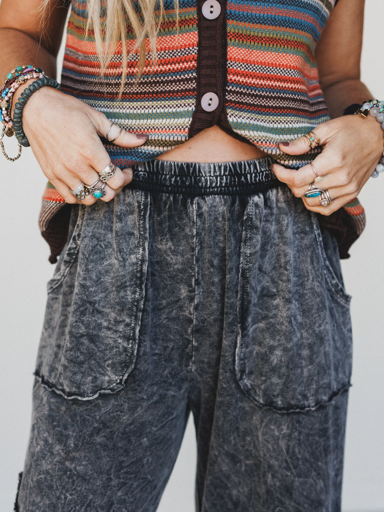 Kamilla Wide Leg Pants - Black - Image 2