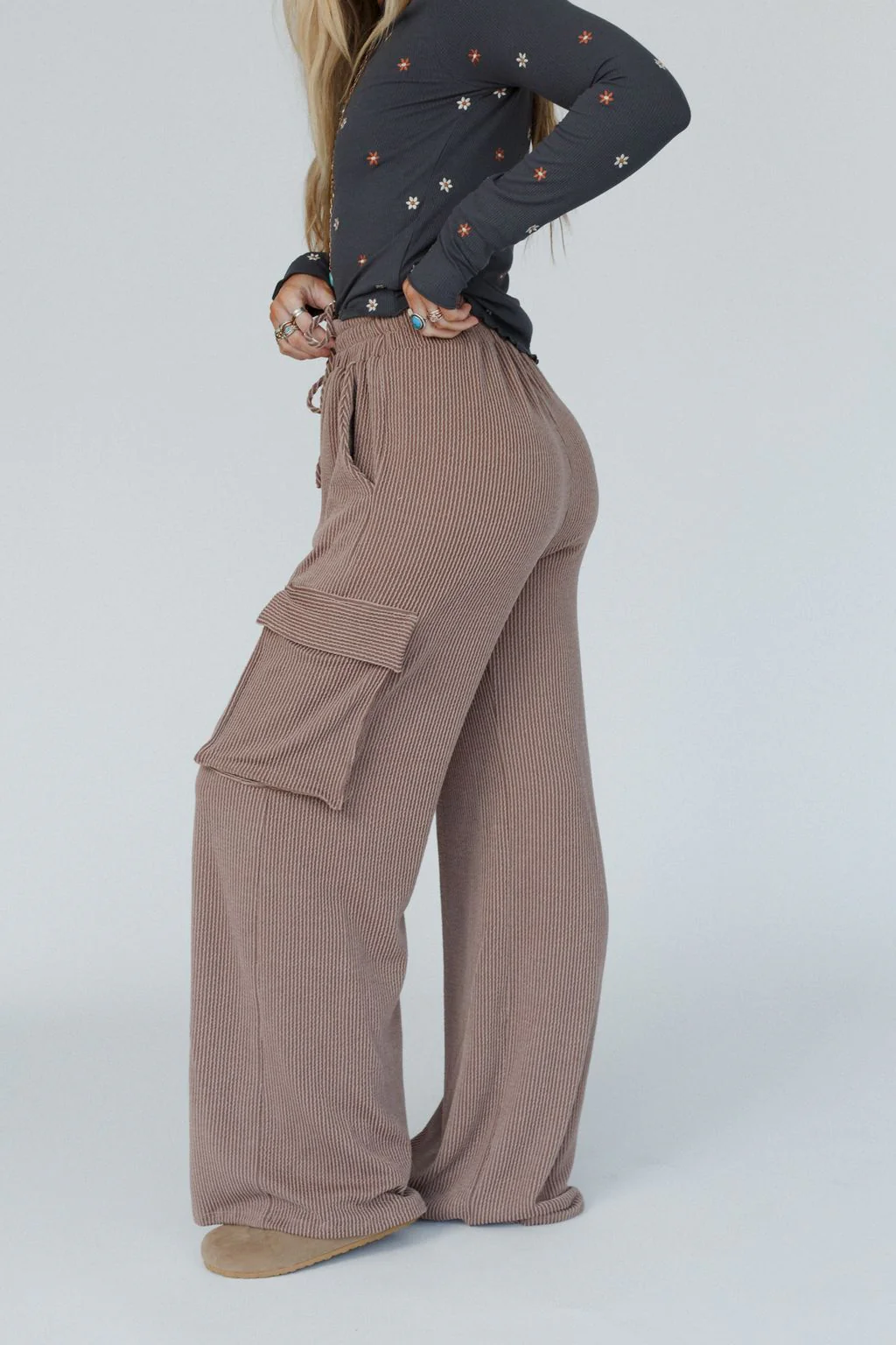 The Nest Keep It Cool Wide Leg Pants - Camel - Pre Order