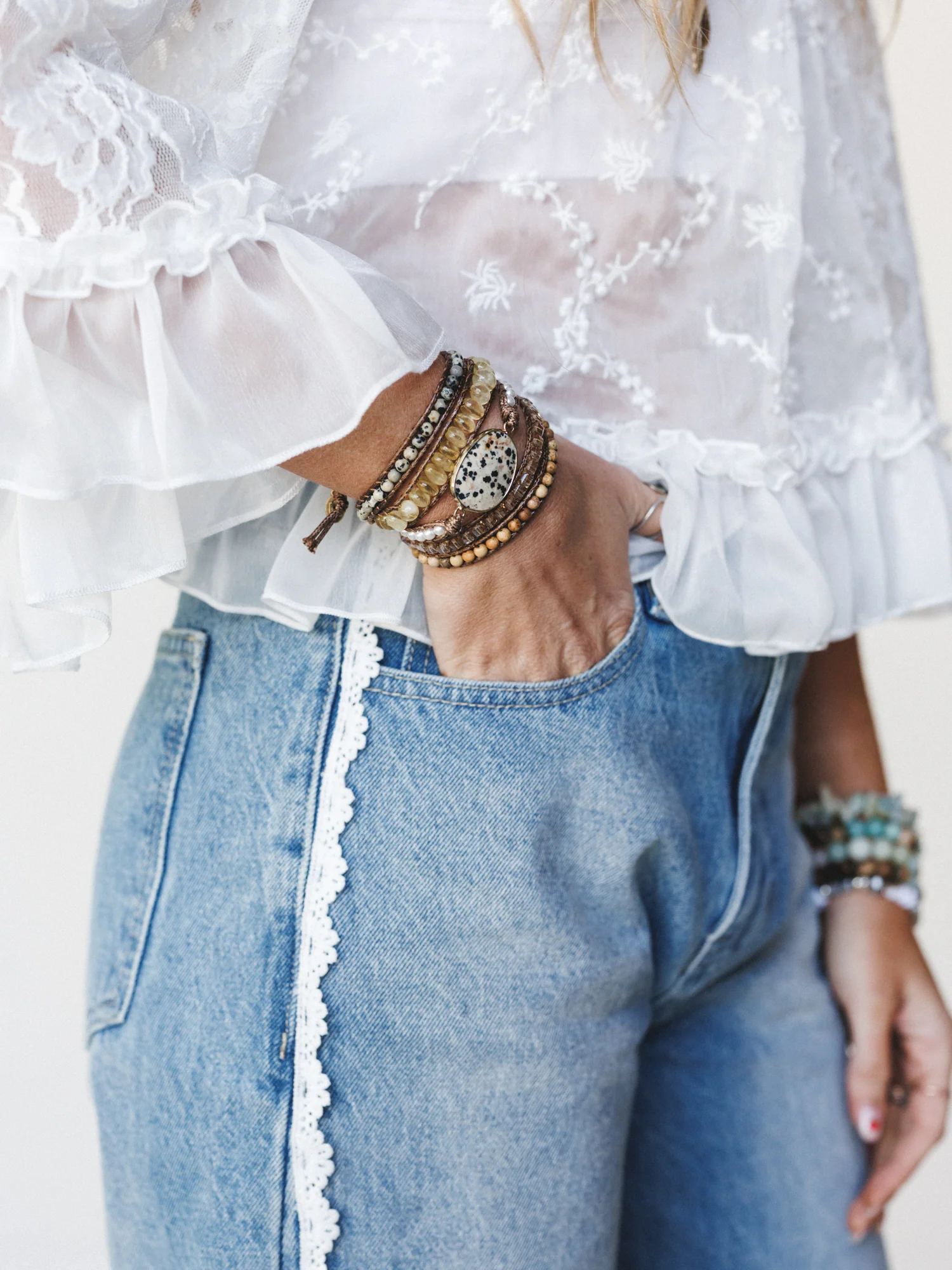 Kelly Wrap Bracelet - Robins Egg