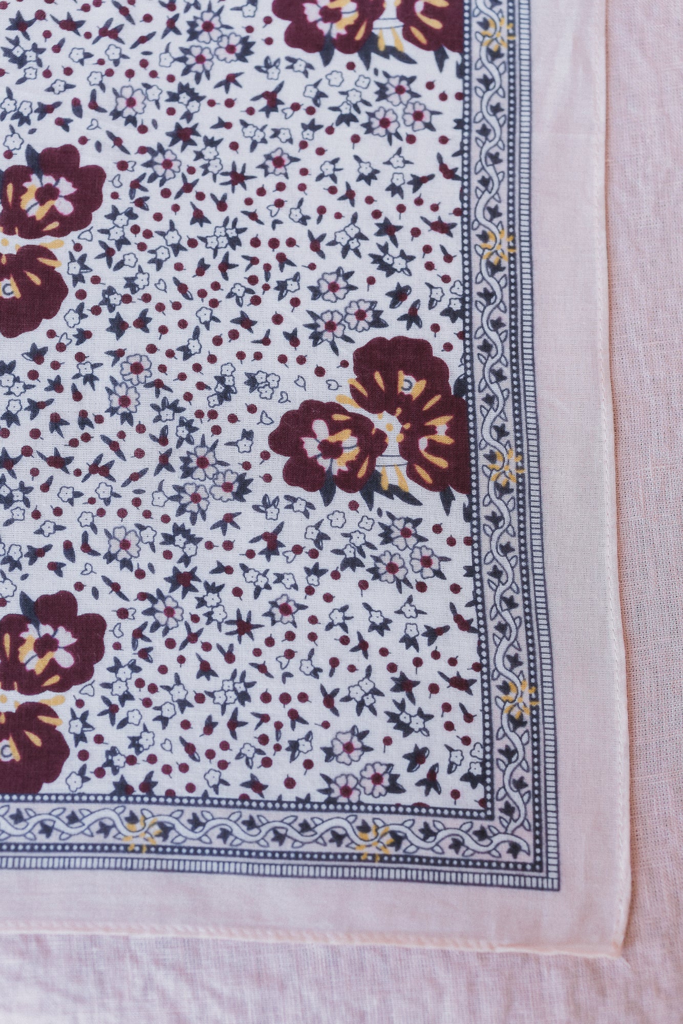 Knot Again Floral Bandana - White - Pre Order - Image 2