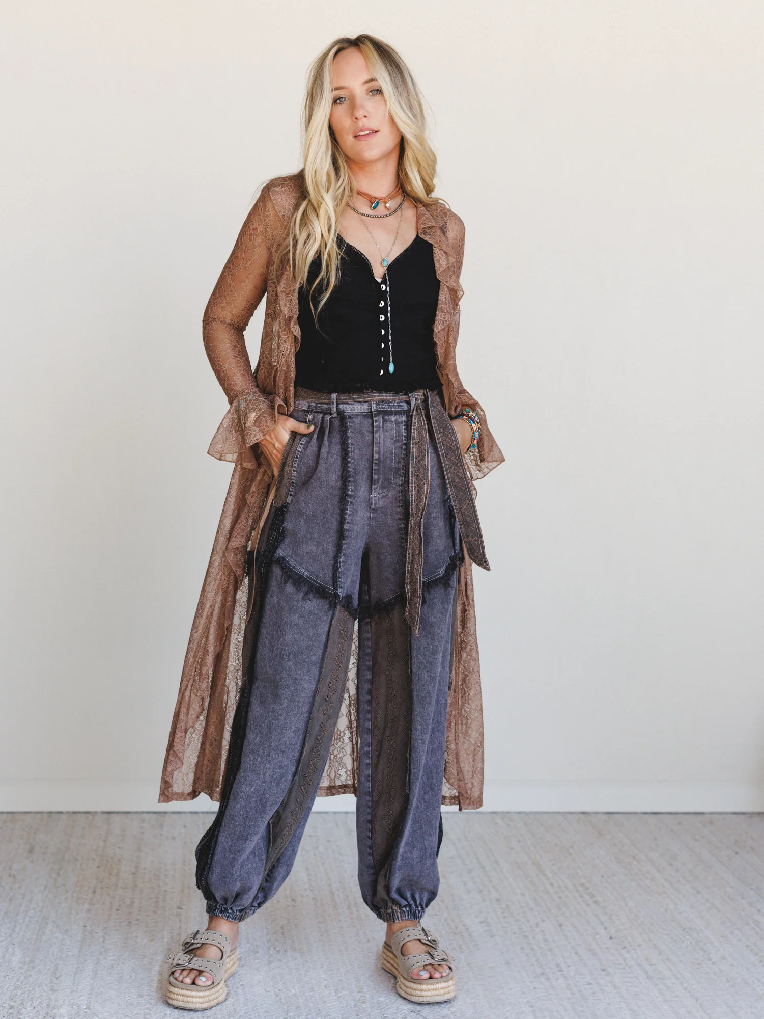 Lace Daze Pants - Black - Image 4