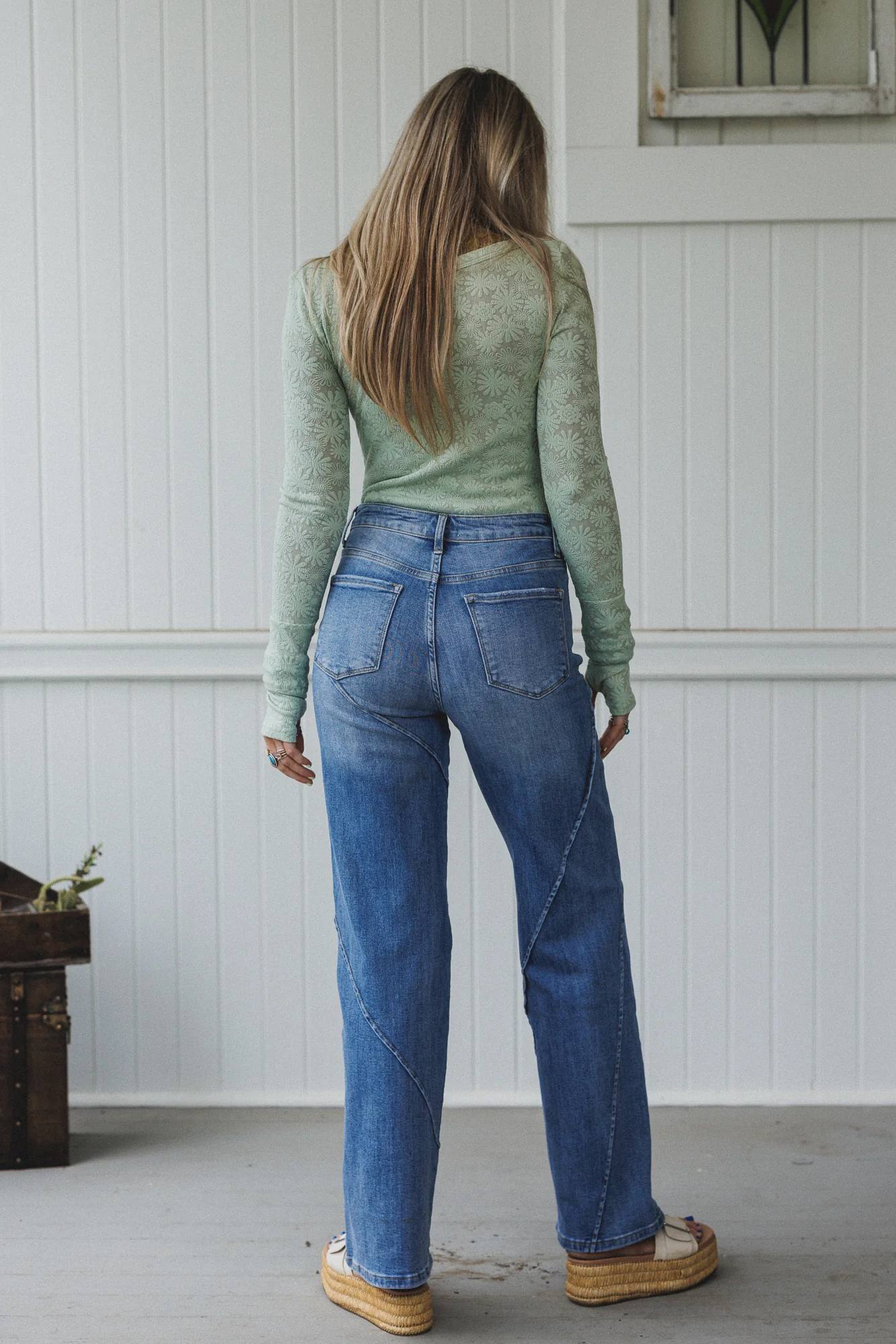Laguna Wide Leg Jeans - Denim - Image 5