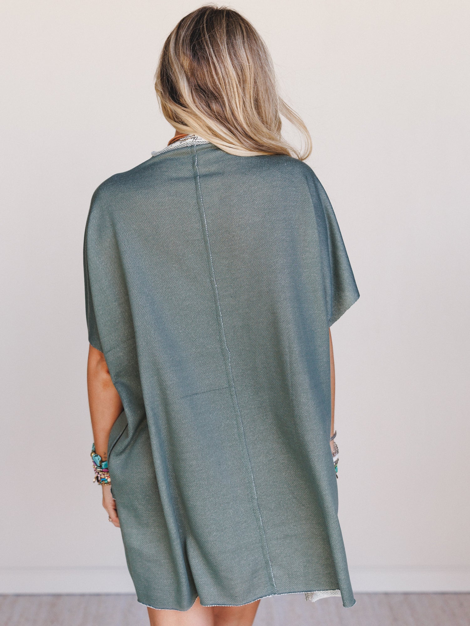 The Nest Laid Back Luxe Dress - Two Tone Olive - Image 5