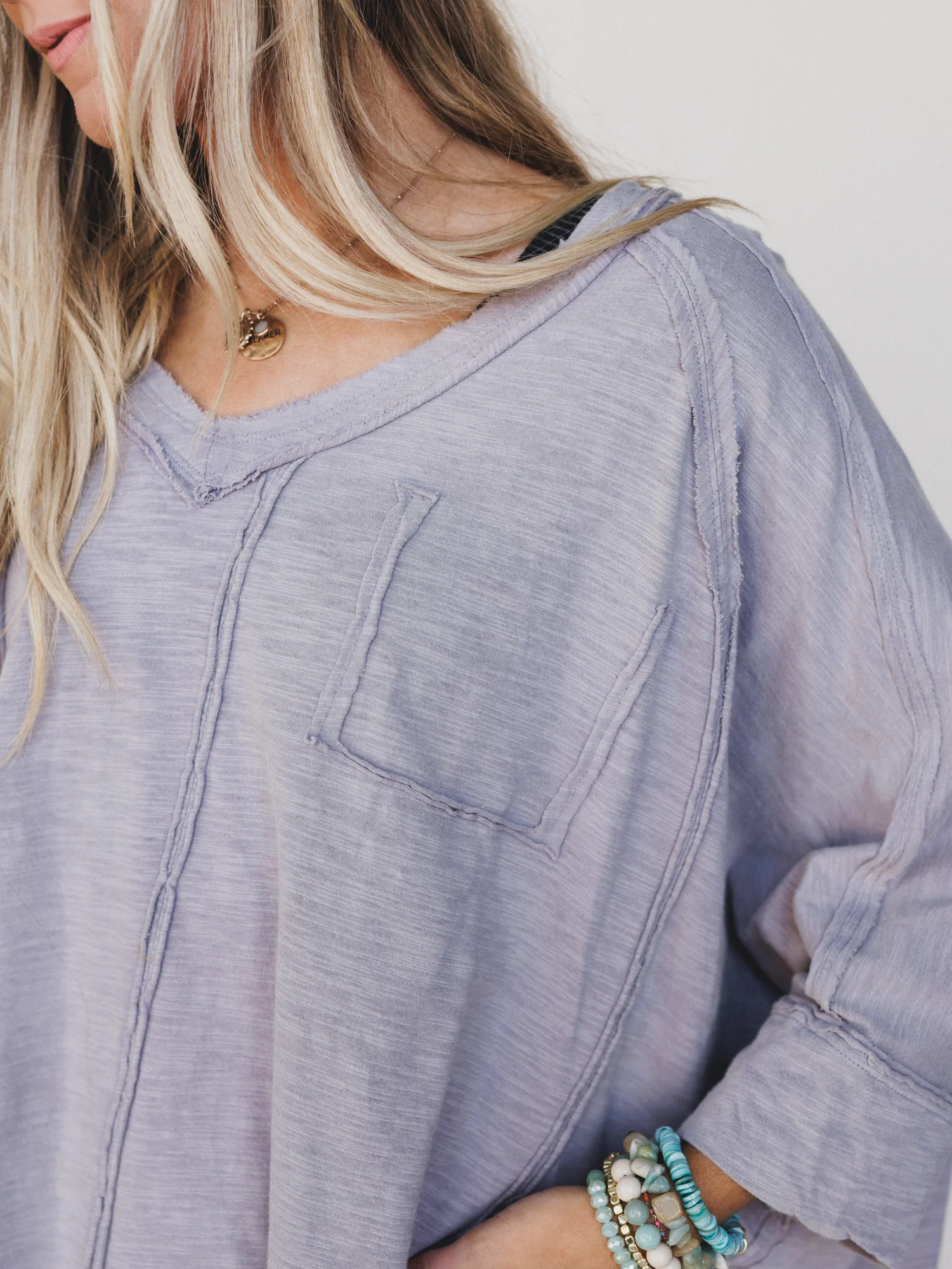 Landon Oversized Top - Lavender - Image 5
