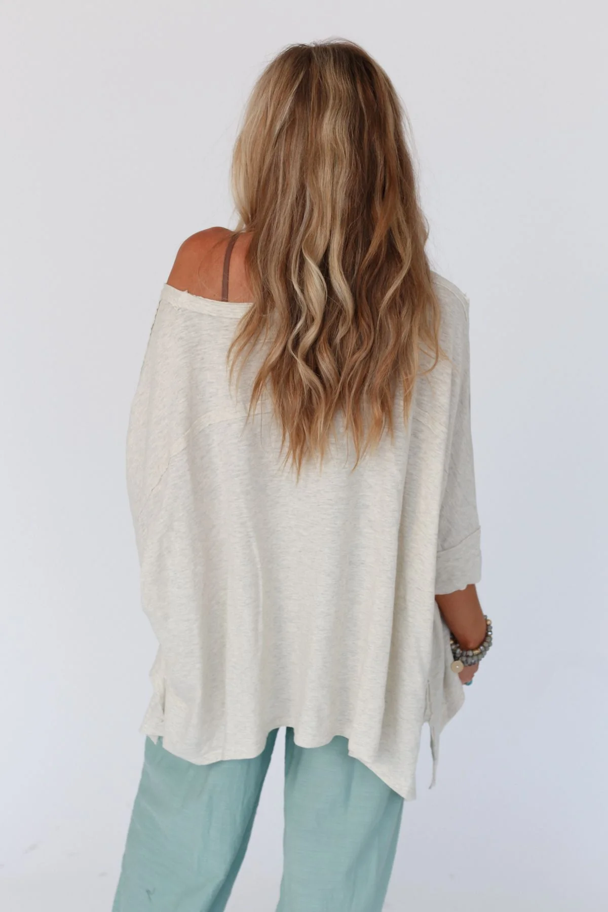 Landon Oversized Top - Oatmeal - Image 5