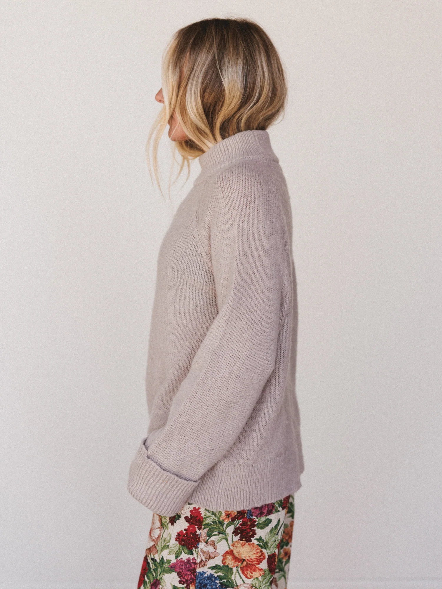 Soft Story Sweater - Light Mocha - Image 2