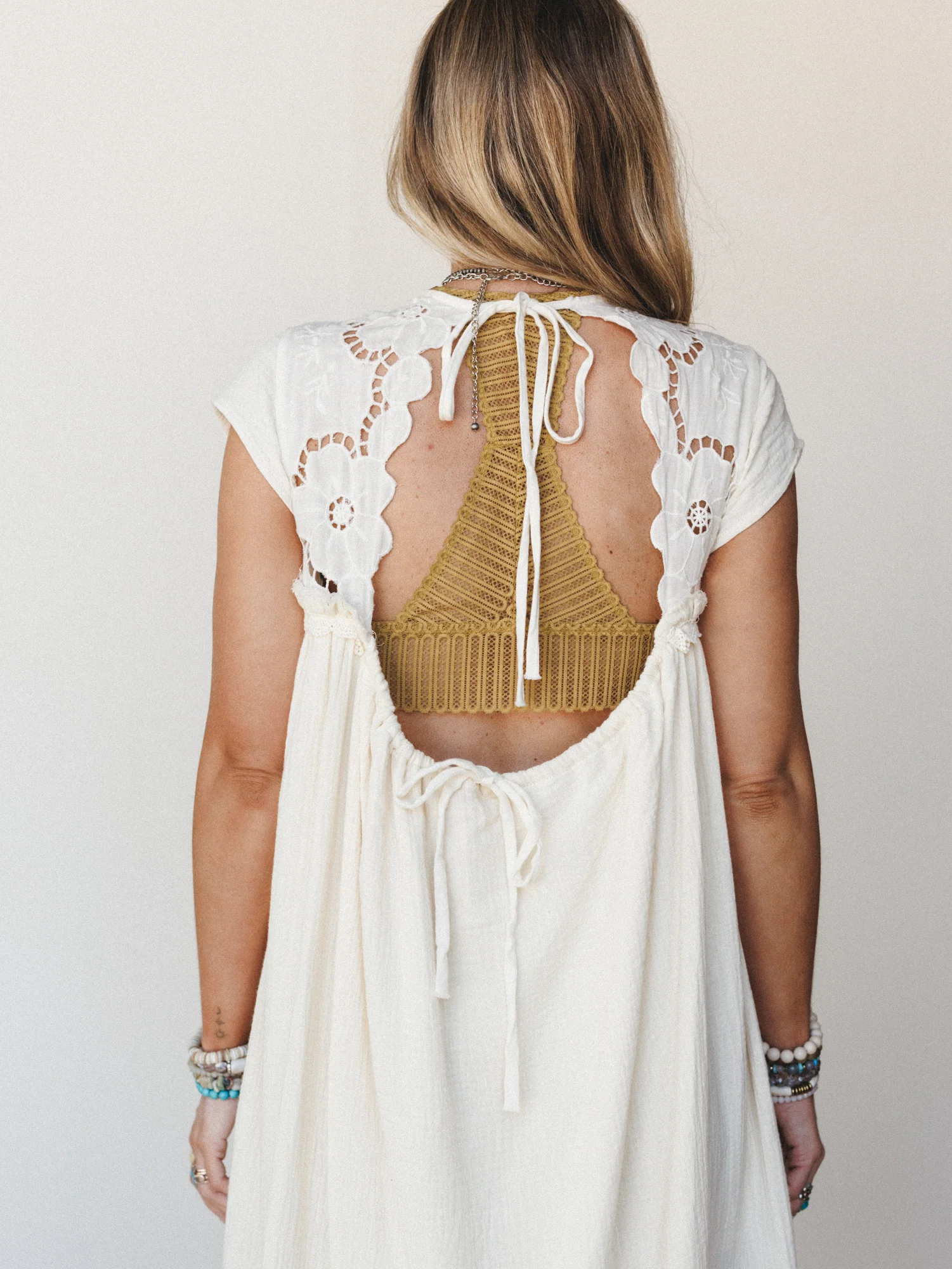 Lavender Loom Dress - Cream - Image 4