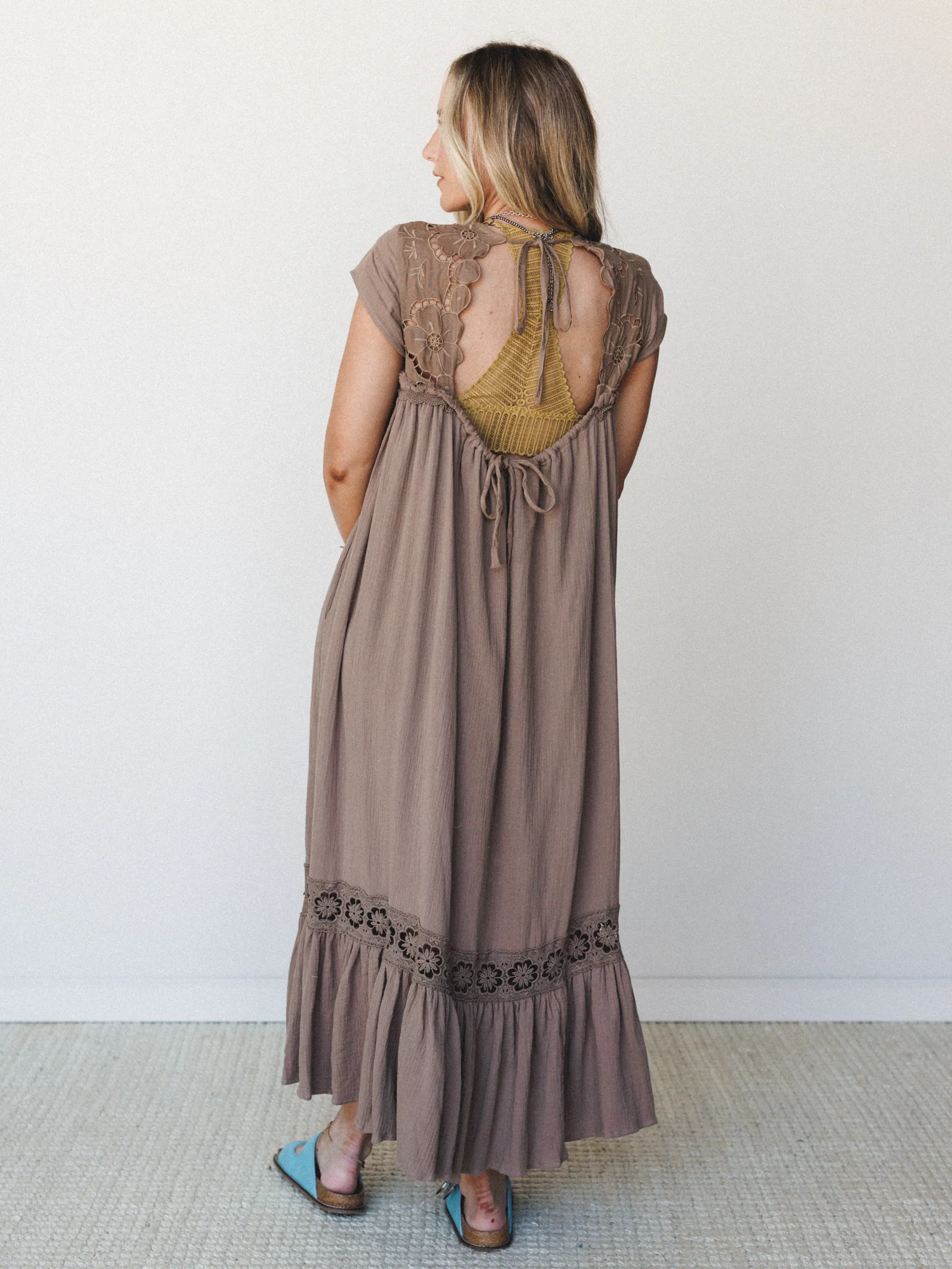 Lavender Loom Dress - Mocha - Image 7