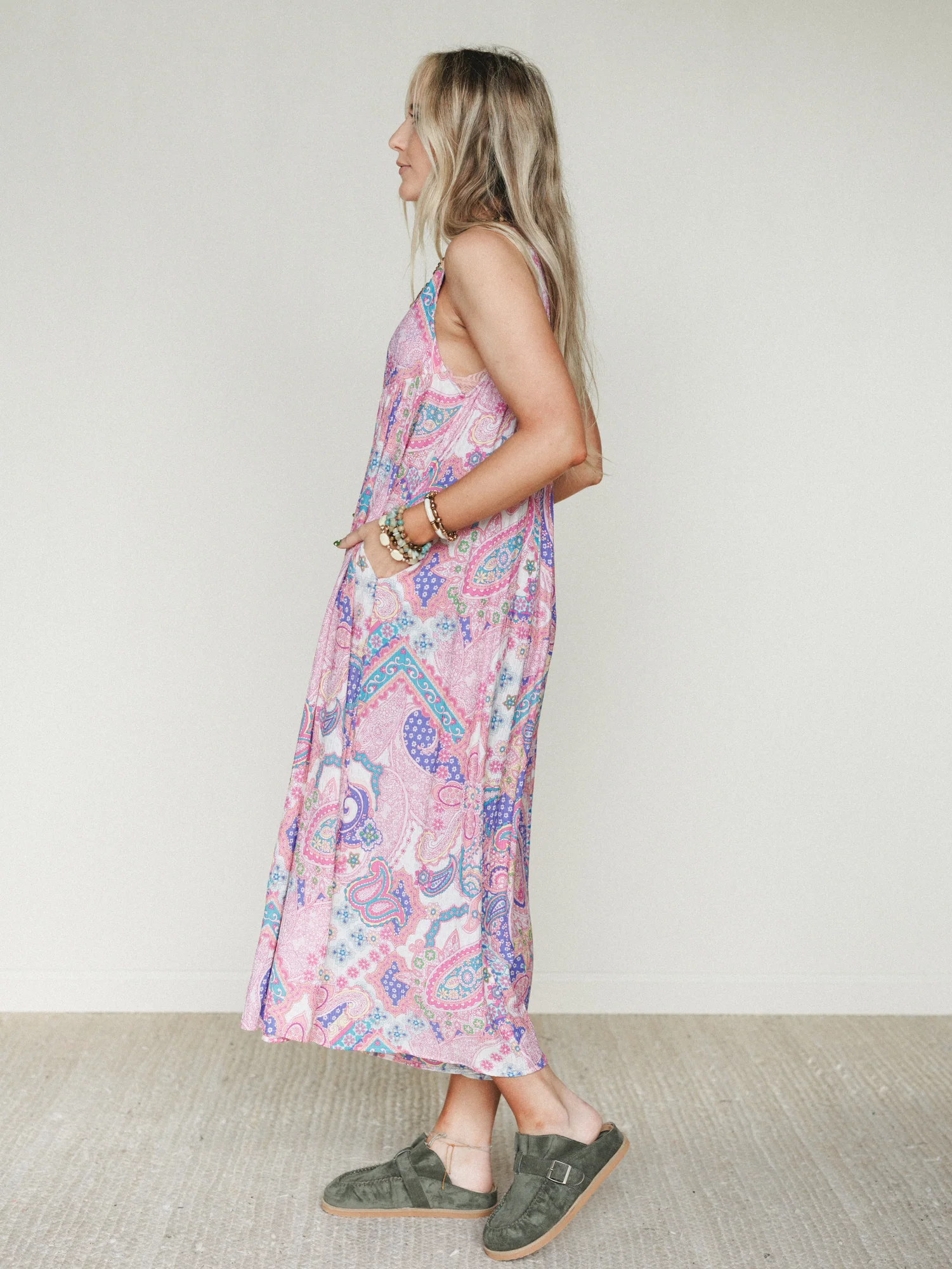 Leona Paisley Print Jumpsuit - Pink - Image 4