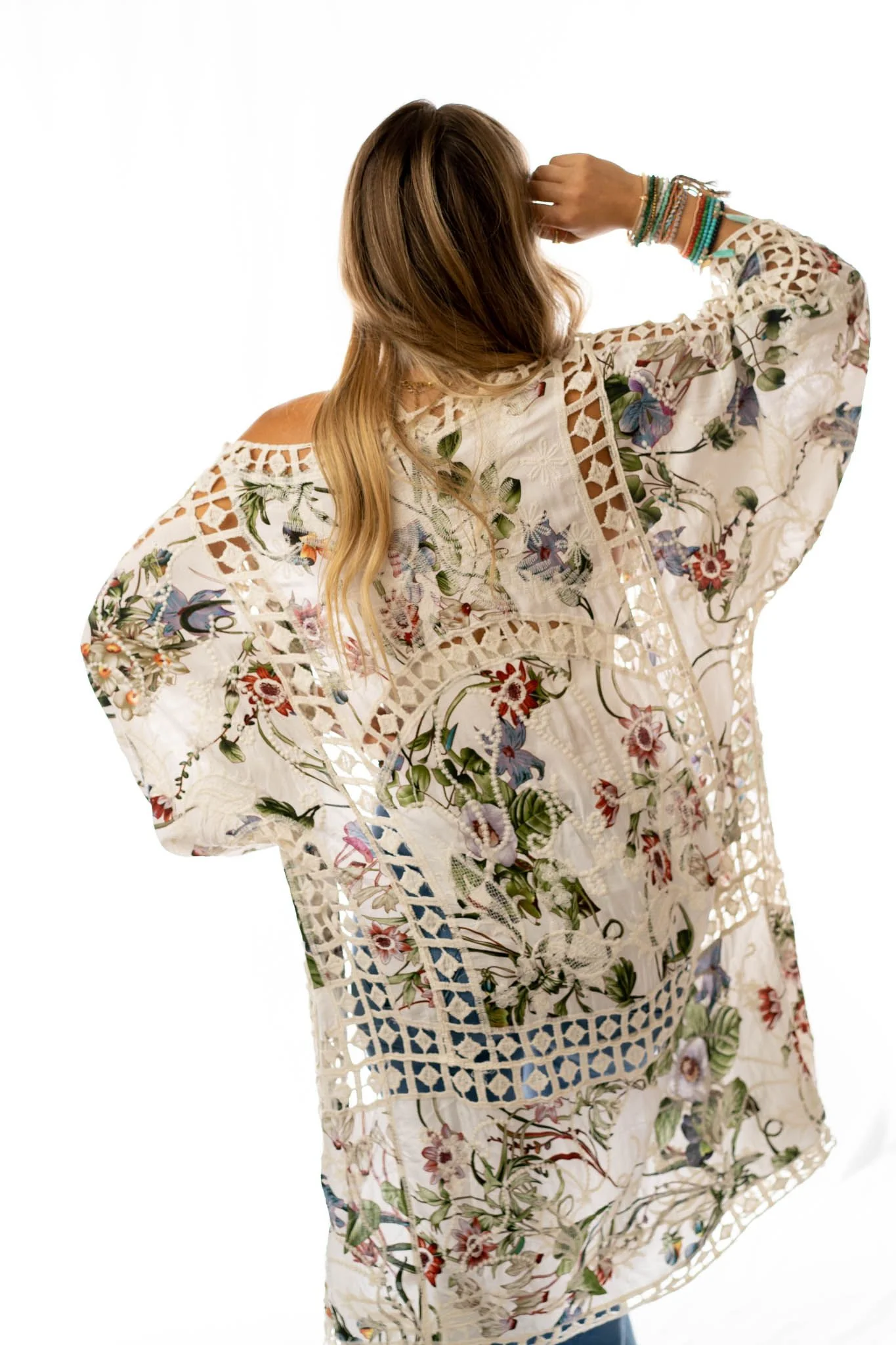 Let's Get Tropical Kimono - Ivory - Image 5