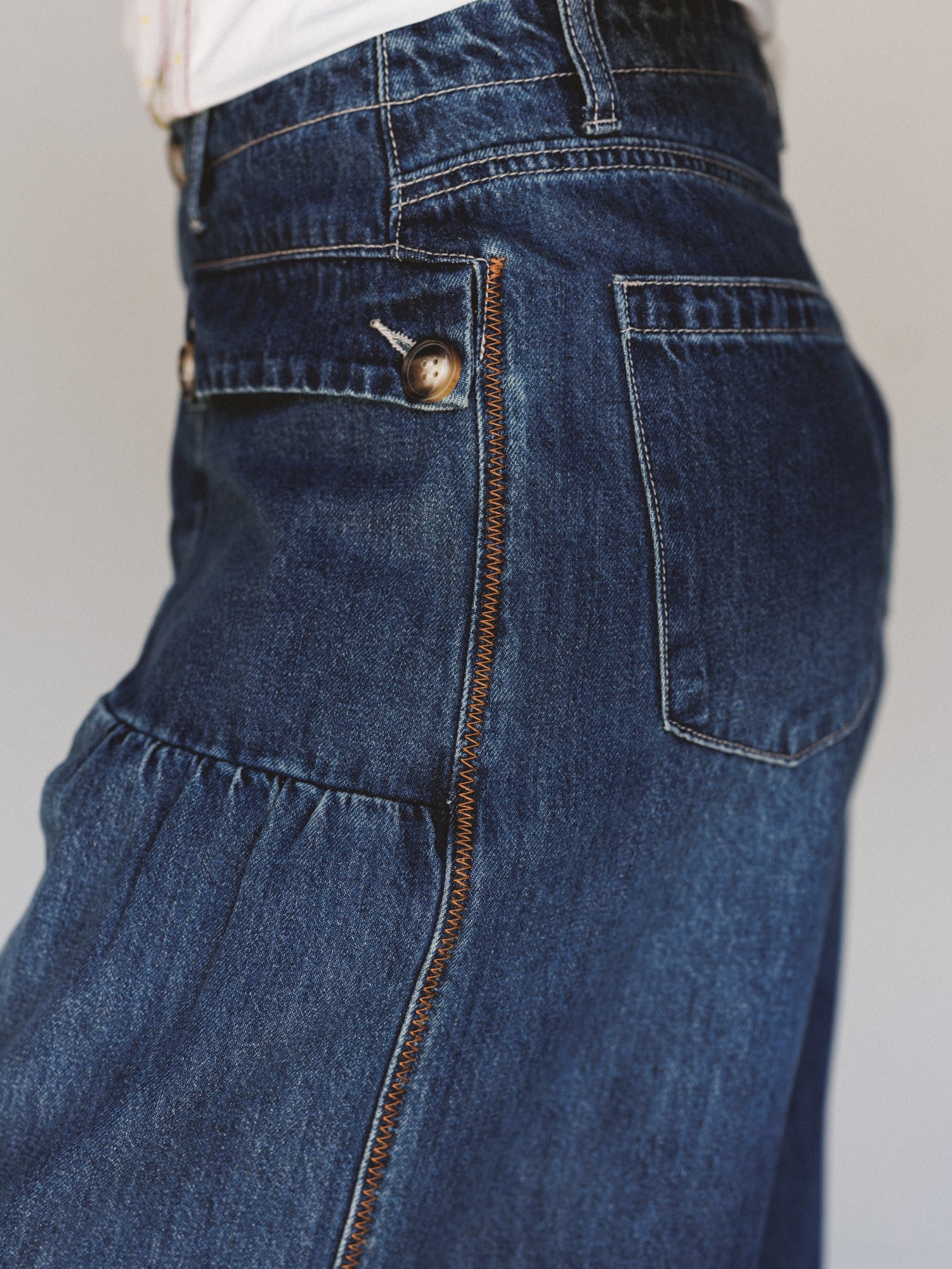 Let's Jet Set Wide Leg Jeans - Dark Denim - Image 4